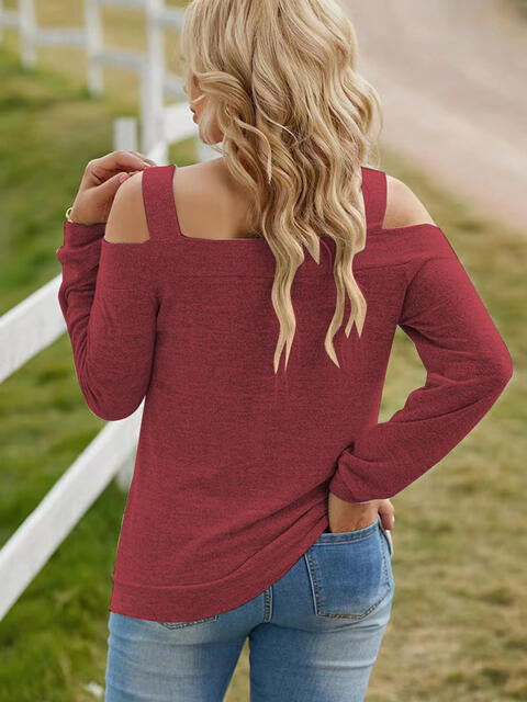 Womens Cold Shoulder Shirt