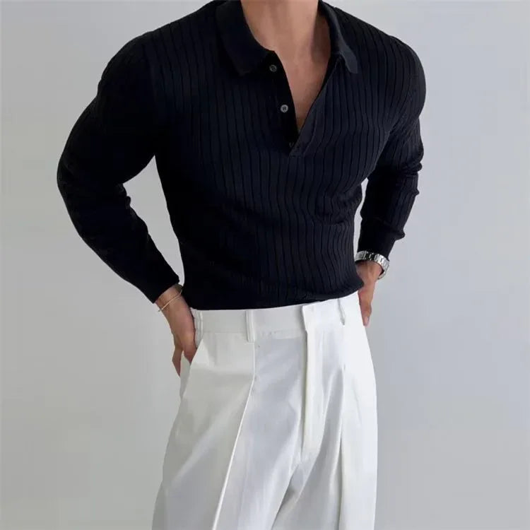 Mens Knit Polo