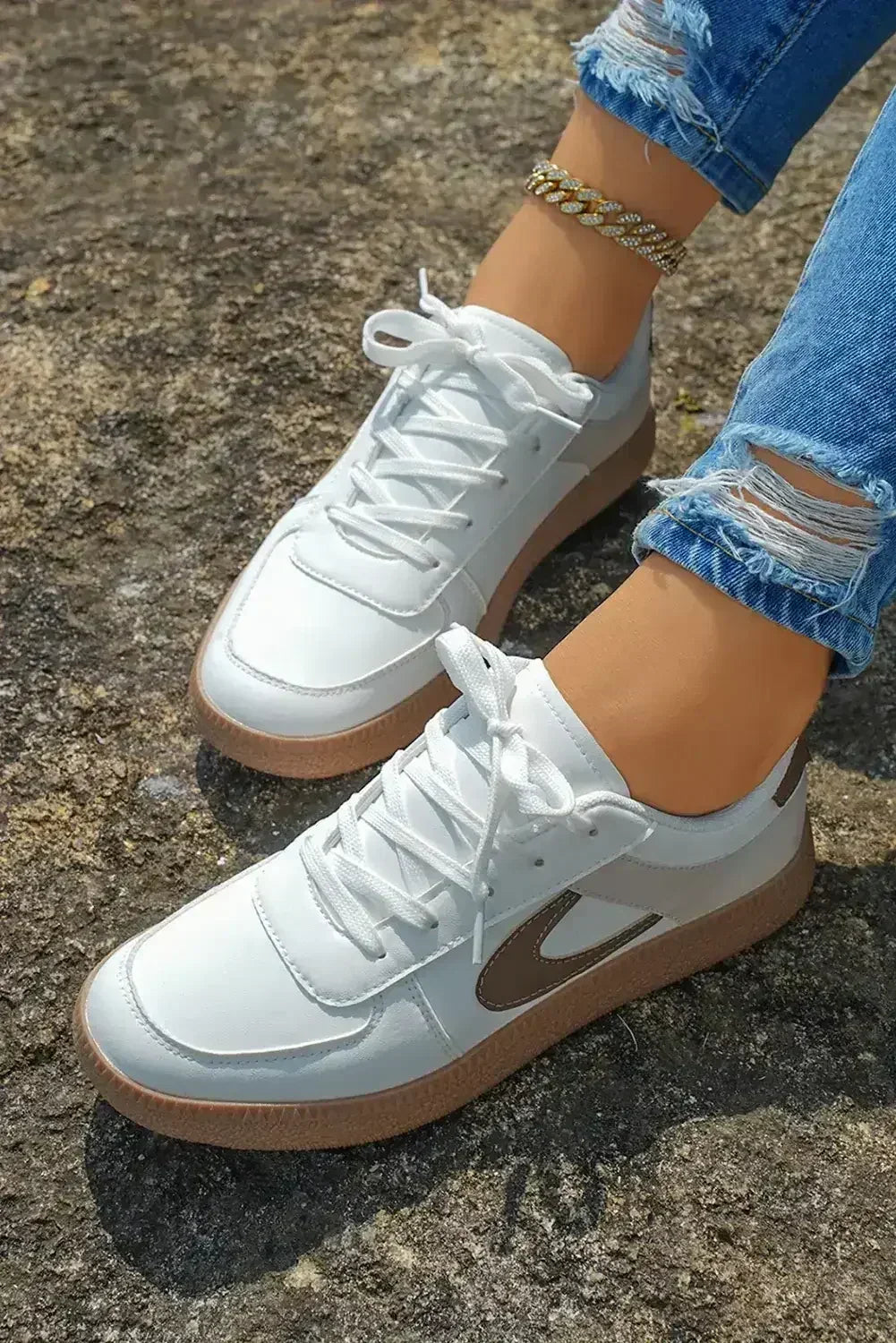 Leather Lace Up Sneaker