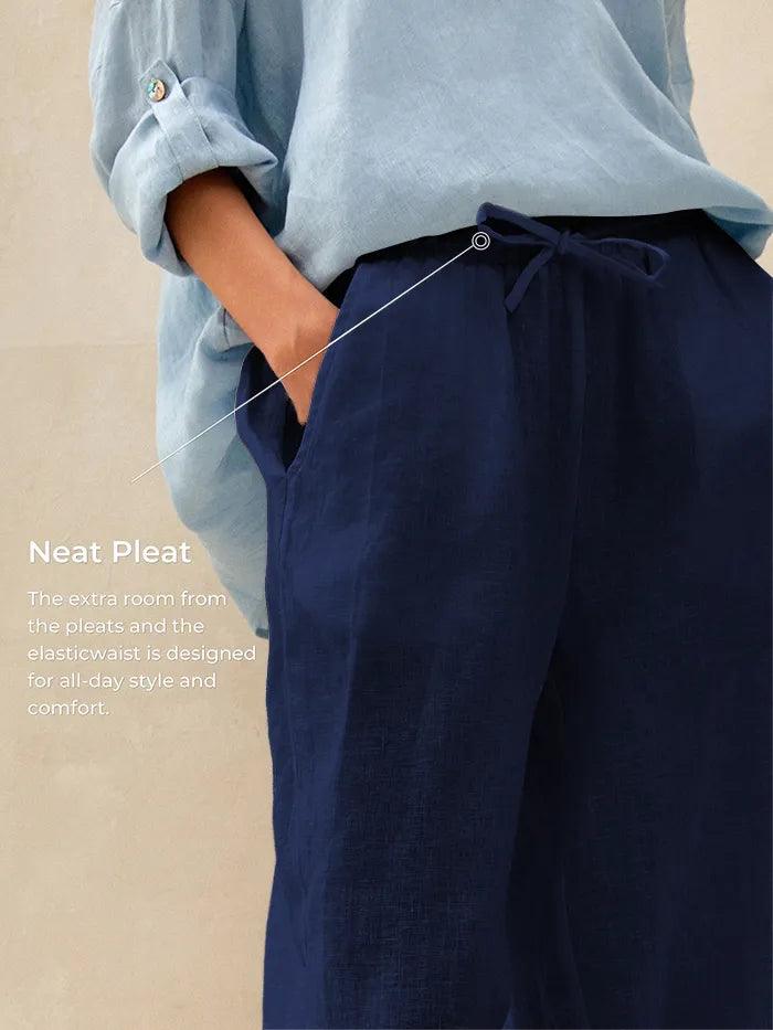 100% Linen Classic Pants