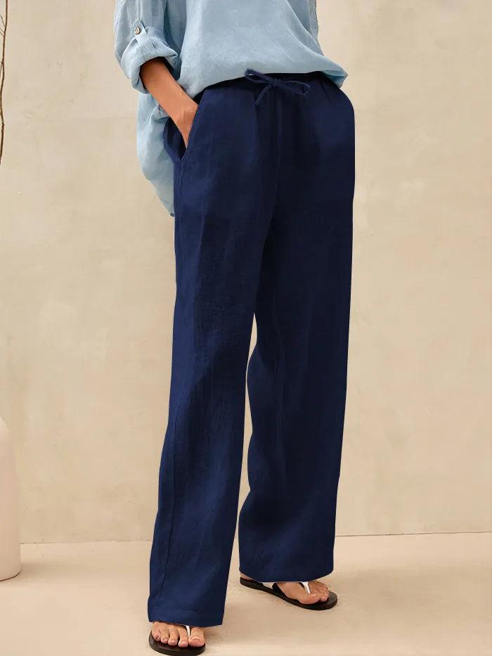 100% Linen Classic Pants