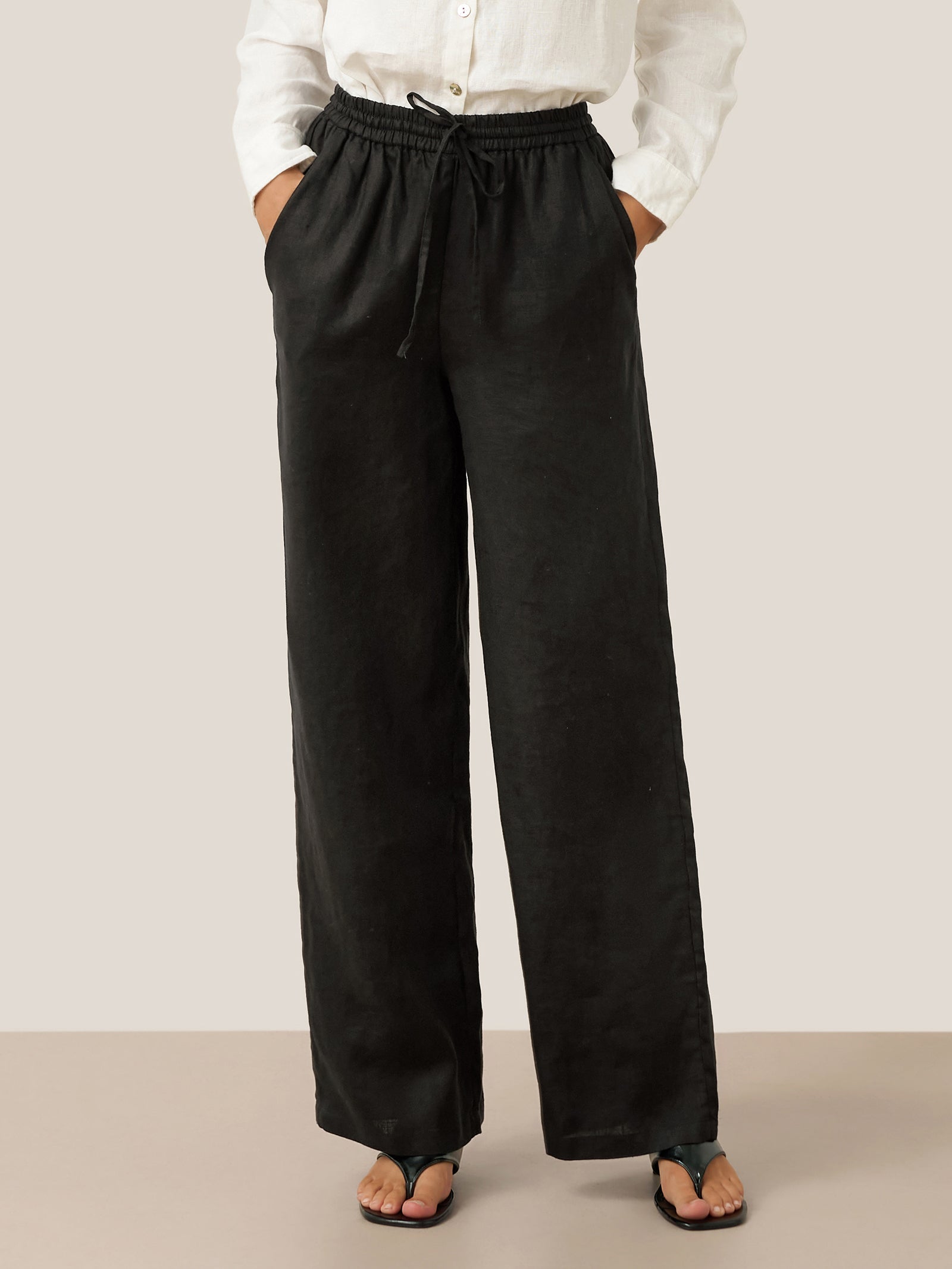 100% Linen Classic Pants