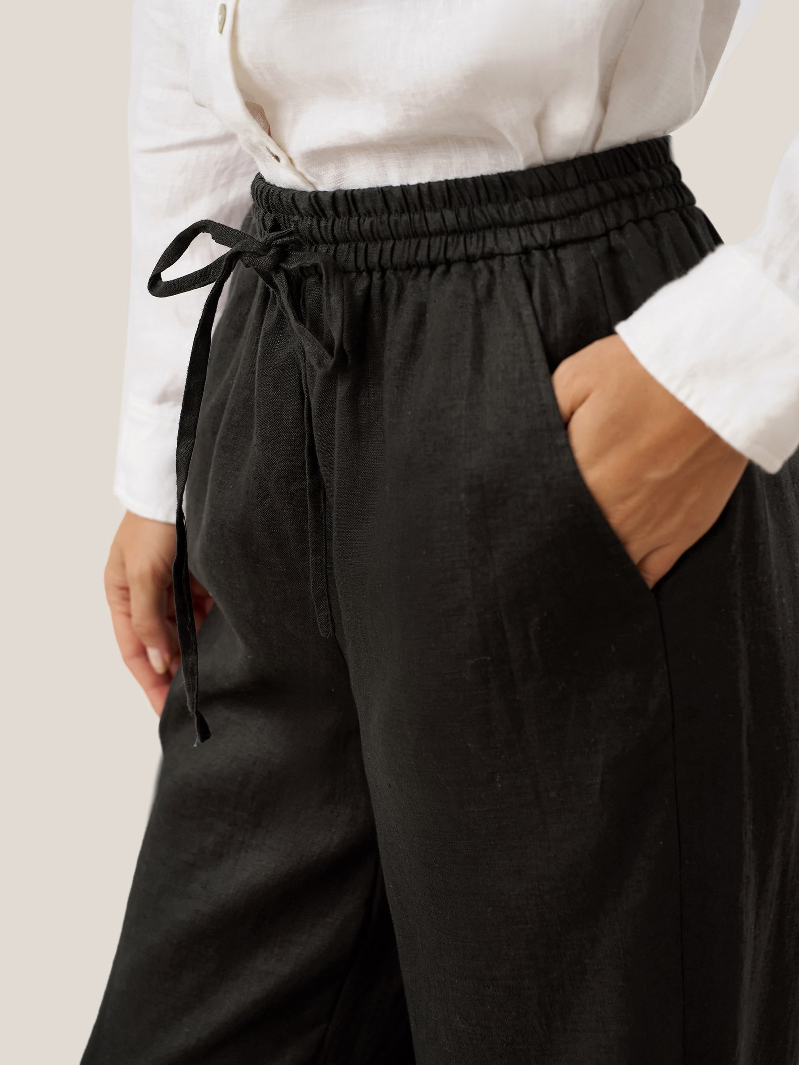 100% Linen Classic Pants