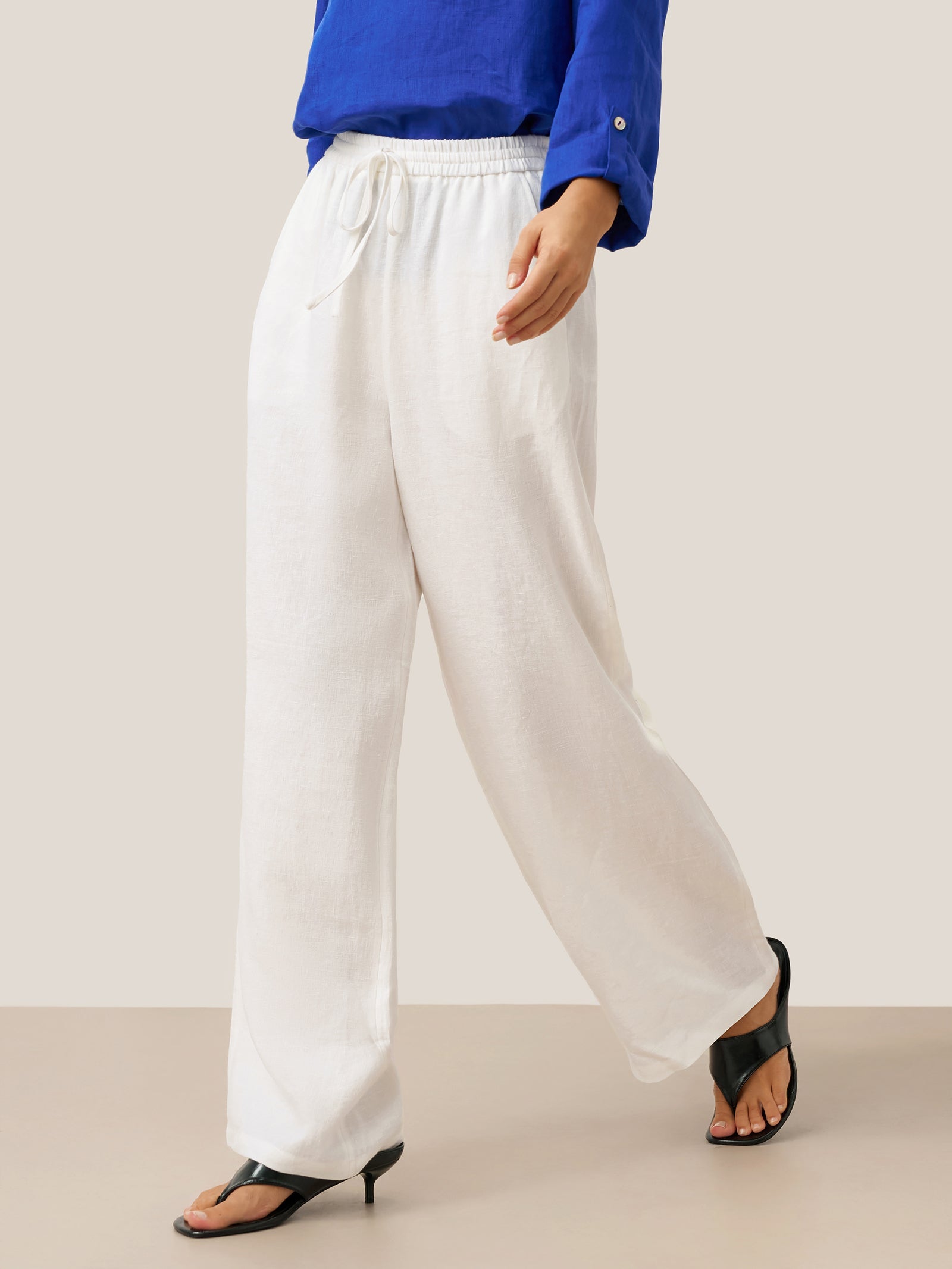 100% Linen Classic Pants