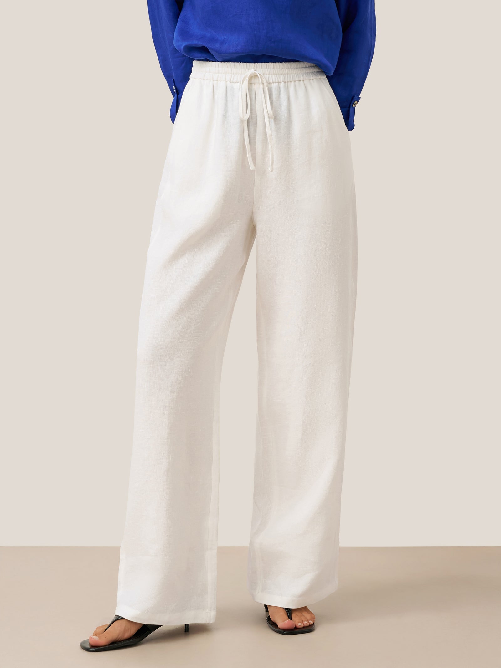 100% Linen Classic Pants