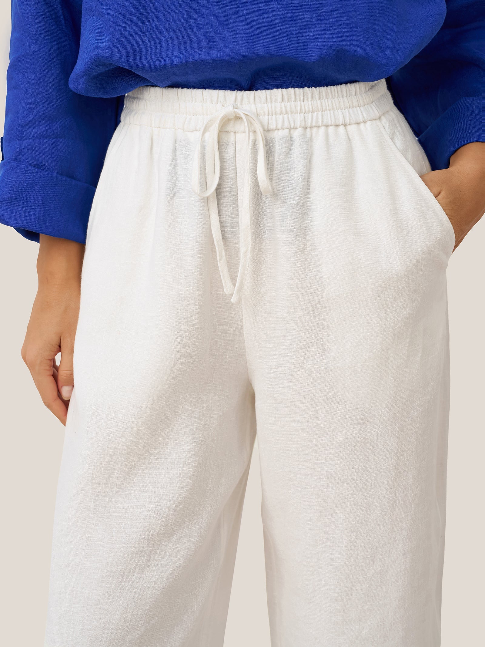 100% Linen Classic Pants