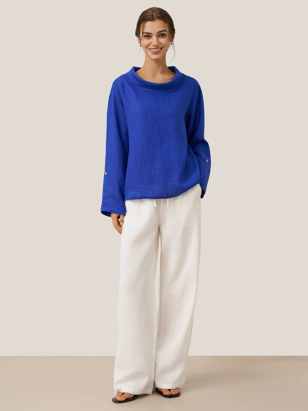 100% Linen Classic Pants