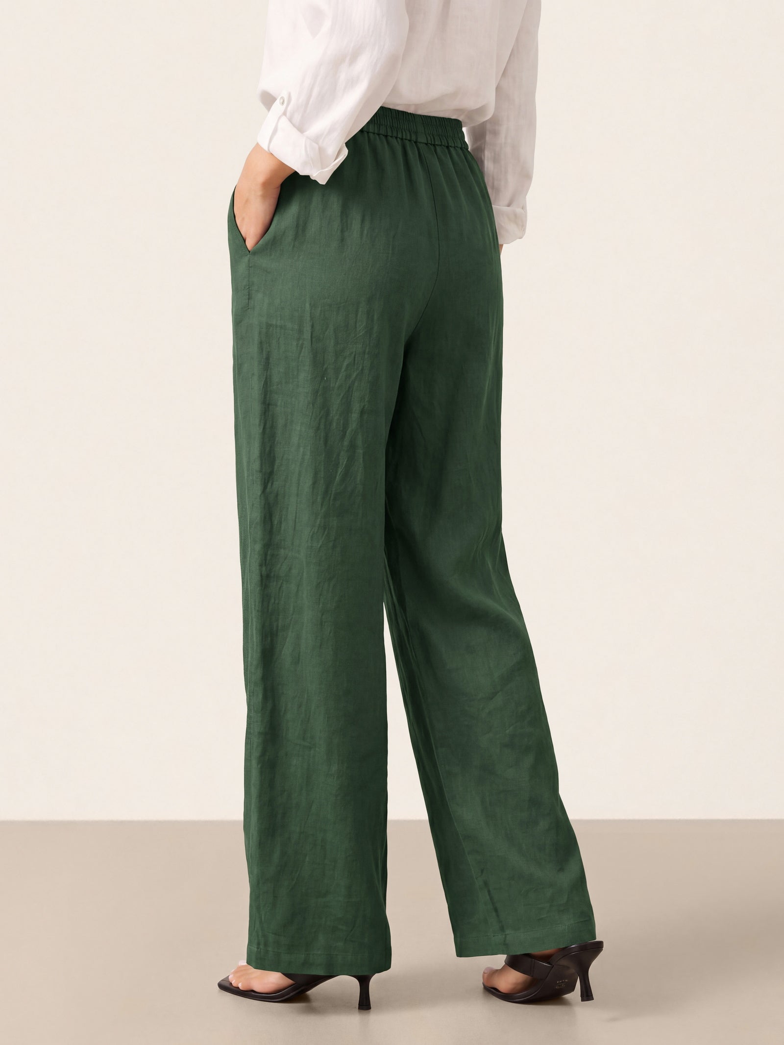 100% Linen Classic Pants