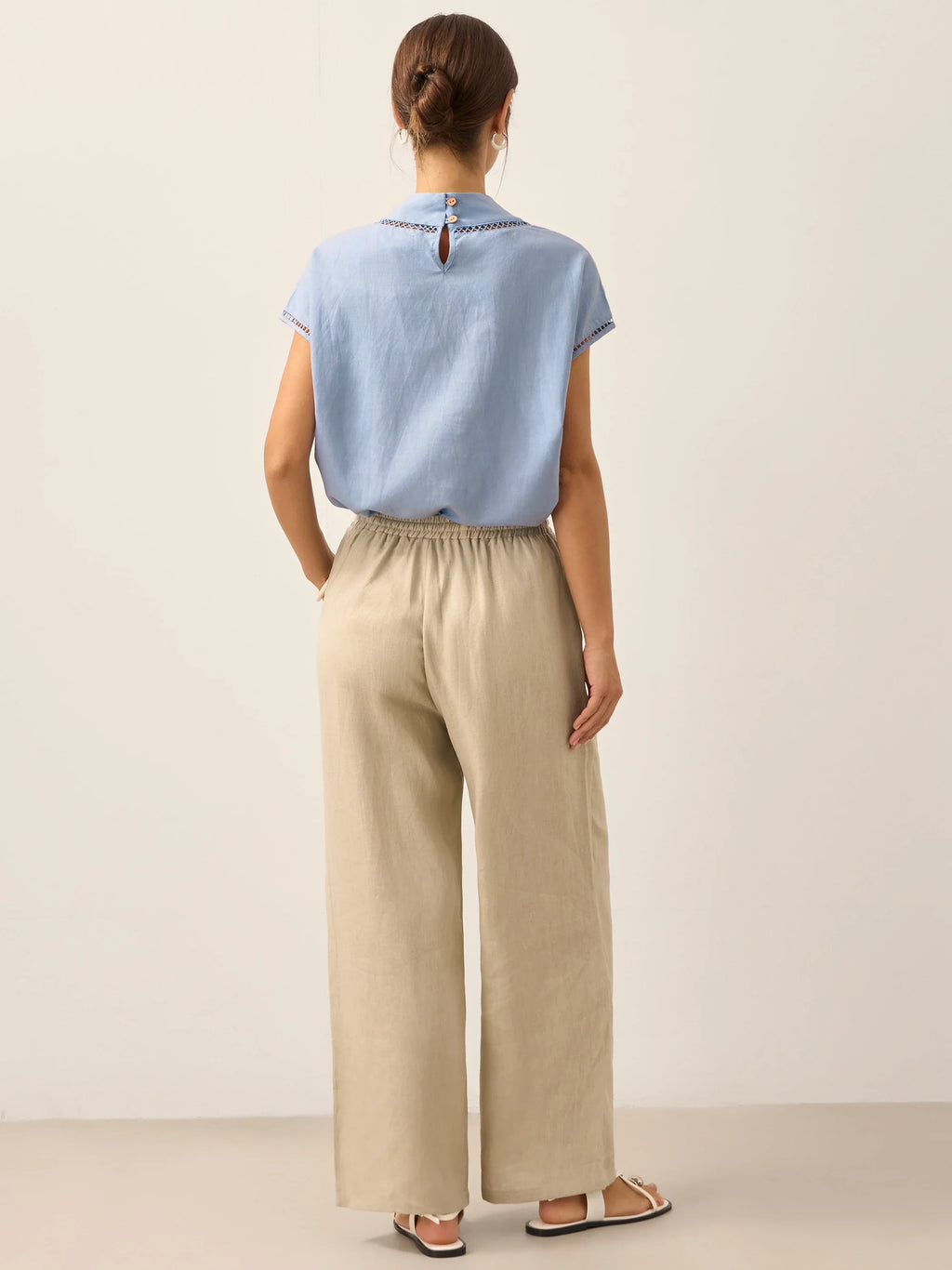100% Linen Classic Pants
