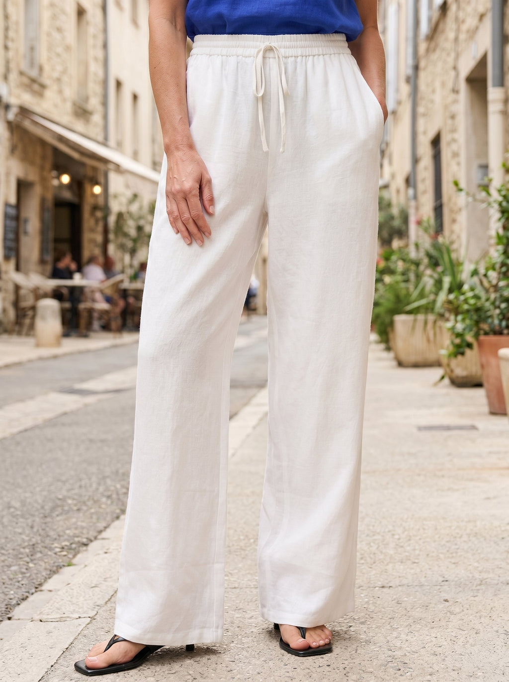 100% Linen Classic Pants