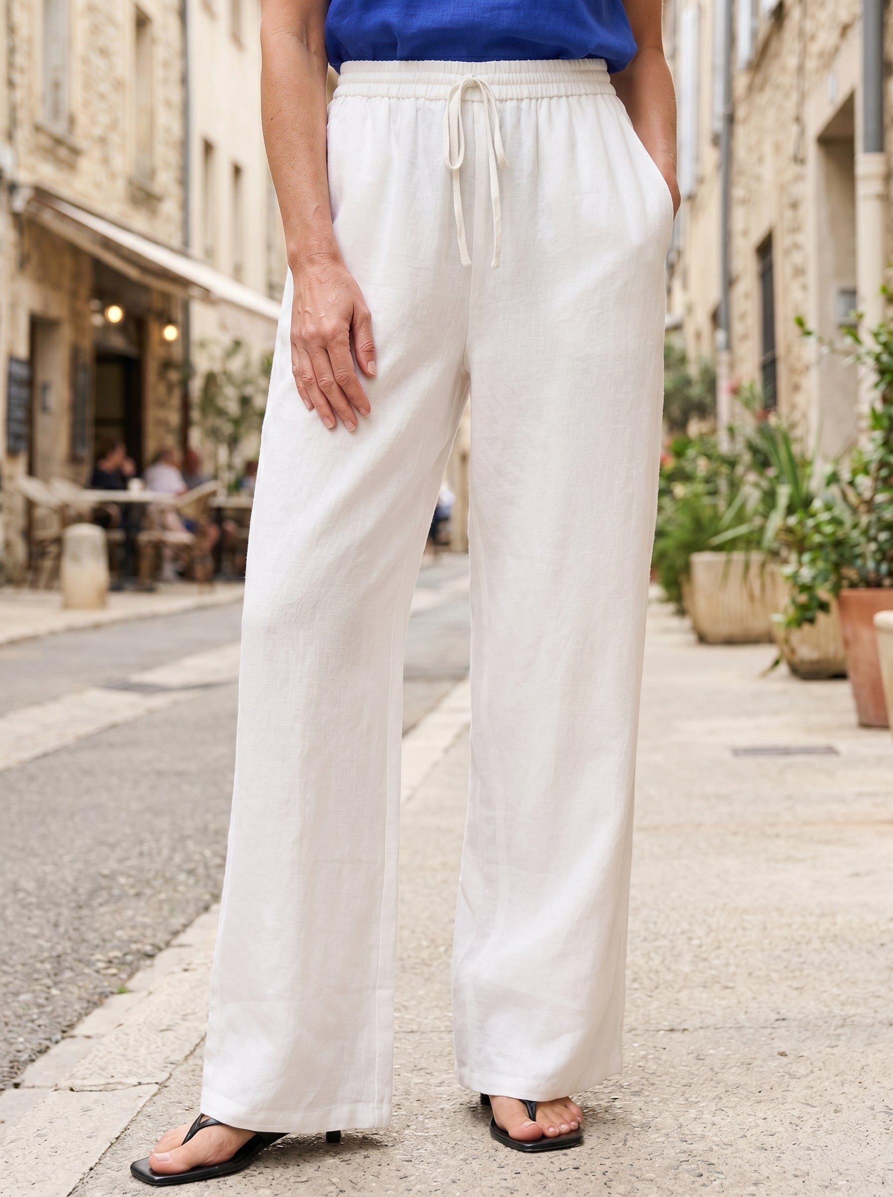 100% Linen Classic Pants
