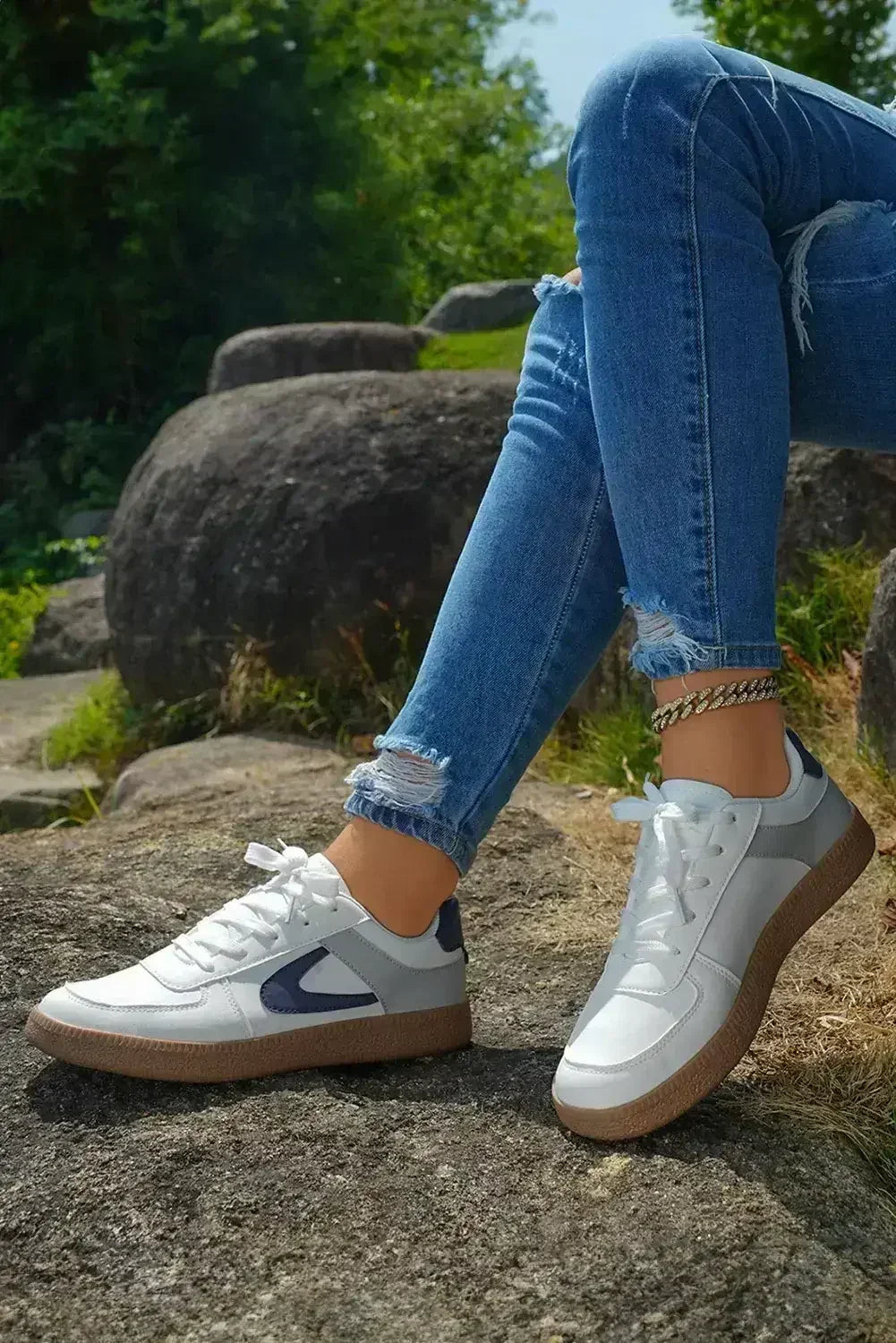 Leather Lace Up Sneaker