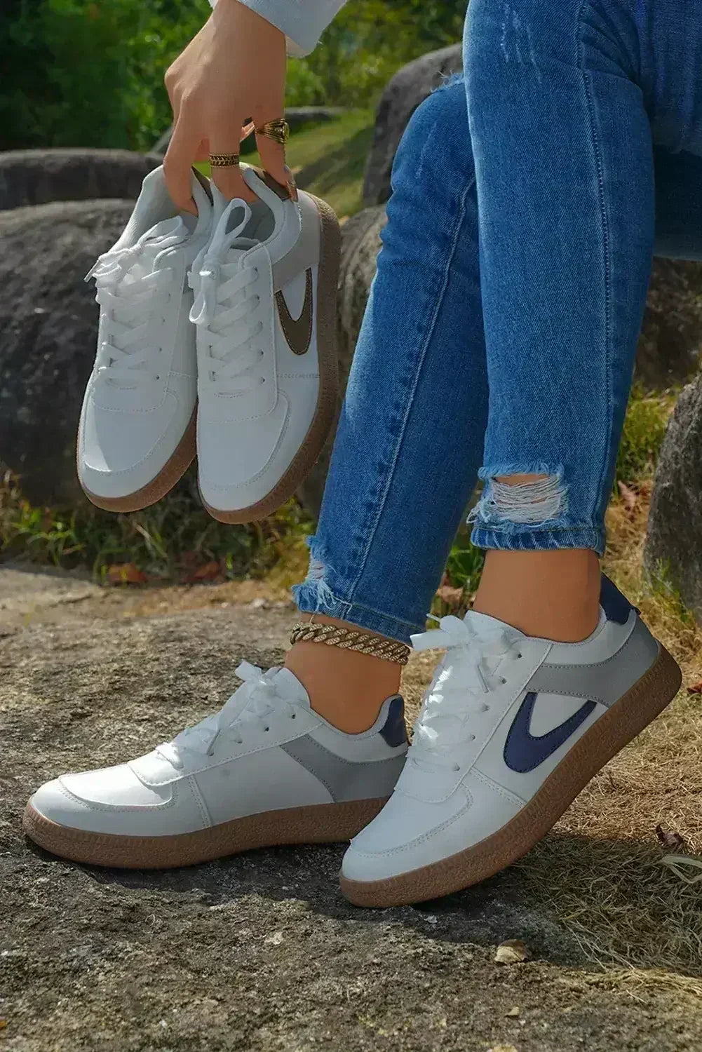 Leather Lace Up Sneaker