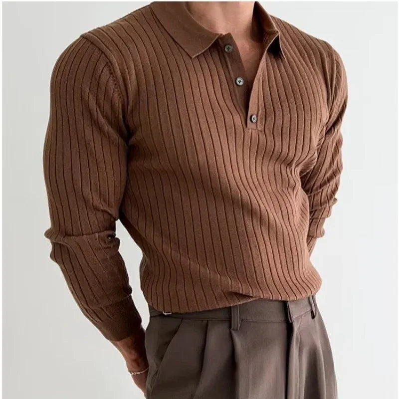 Mens Knit Polo