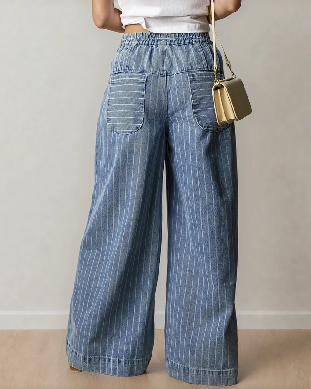 Pleated Drawstring Casual Pants