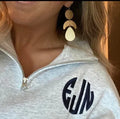 Monogram Embroidered Quarter Zip