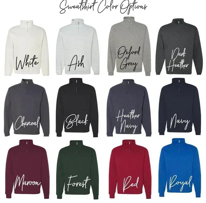 Monogram Embroidered Quarter Zip
