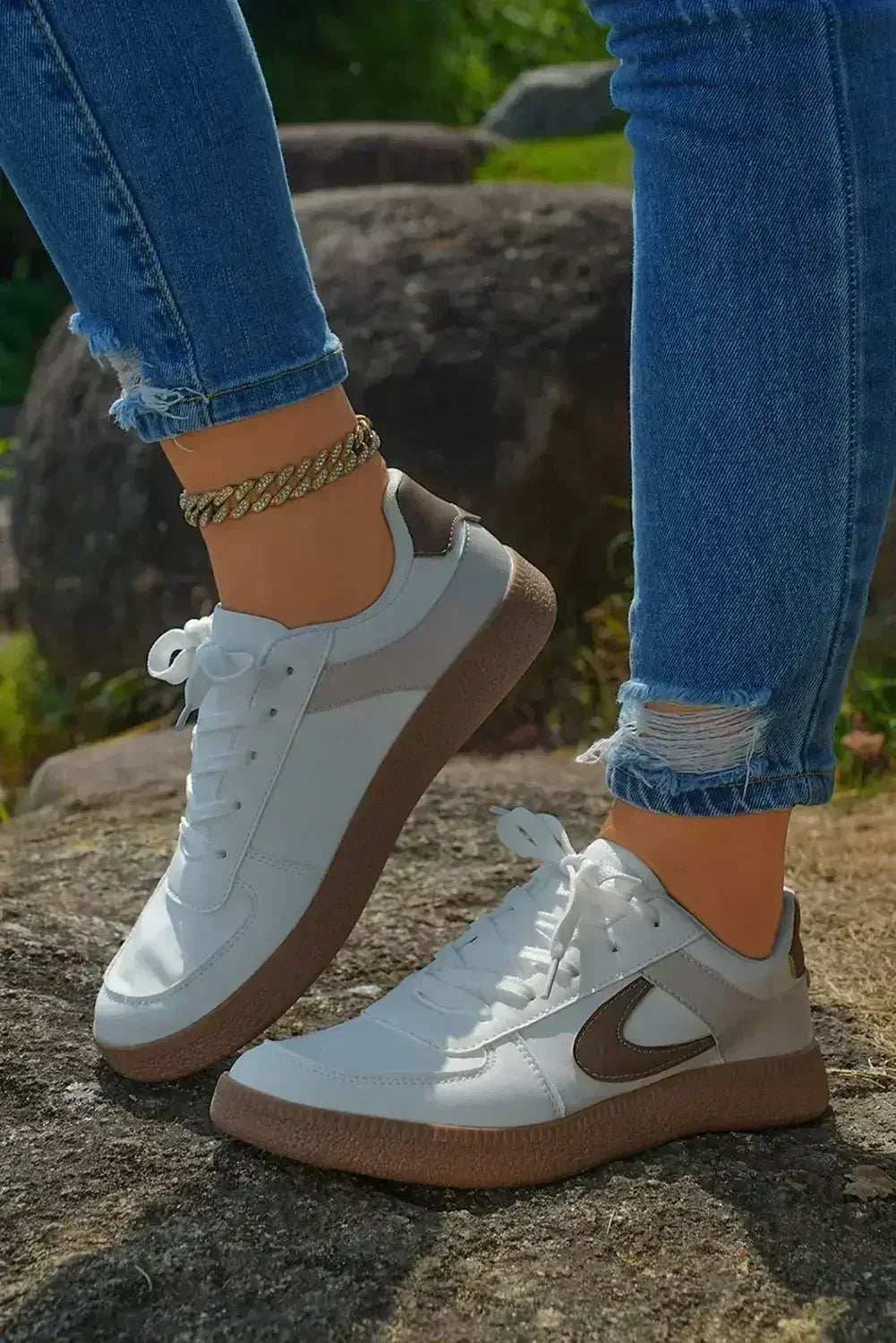 Leather Lace Up Sneaker