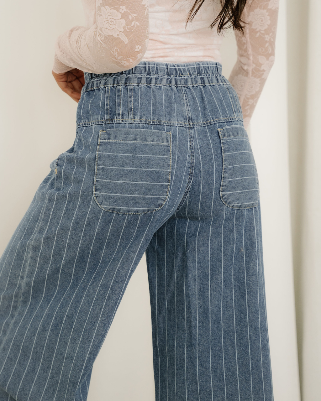 Pleated Drawstring Casual Pants