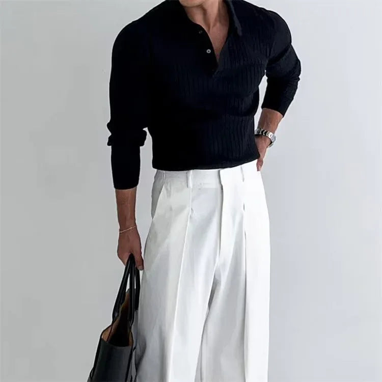 Mens Knit Polo