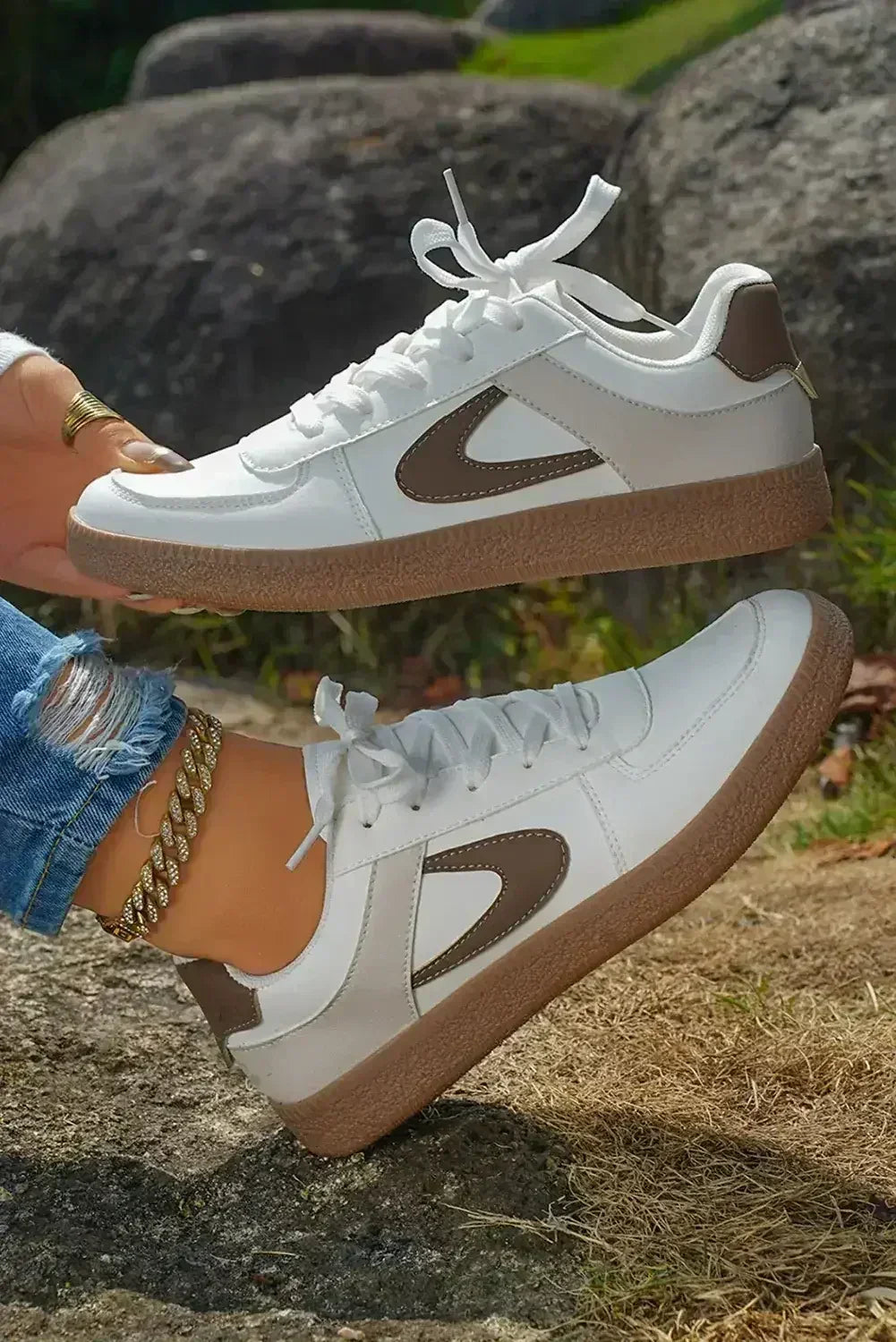 Leather Lace Up Sneaker