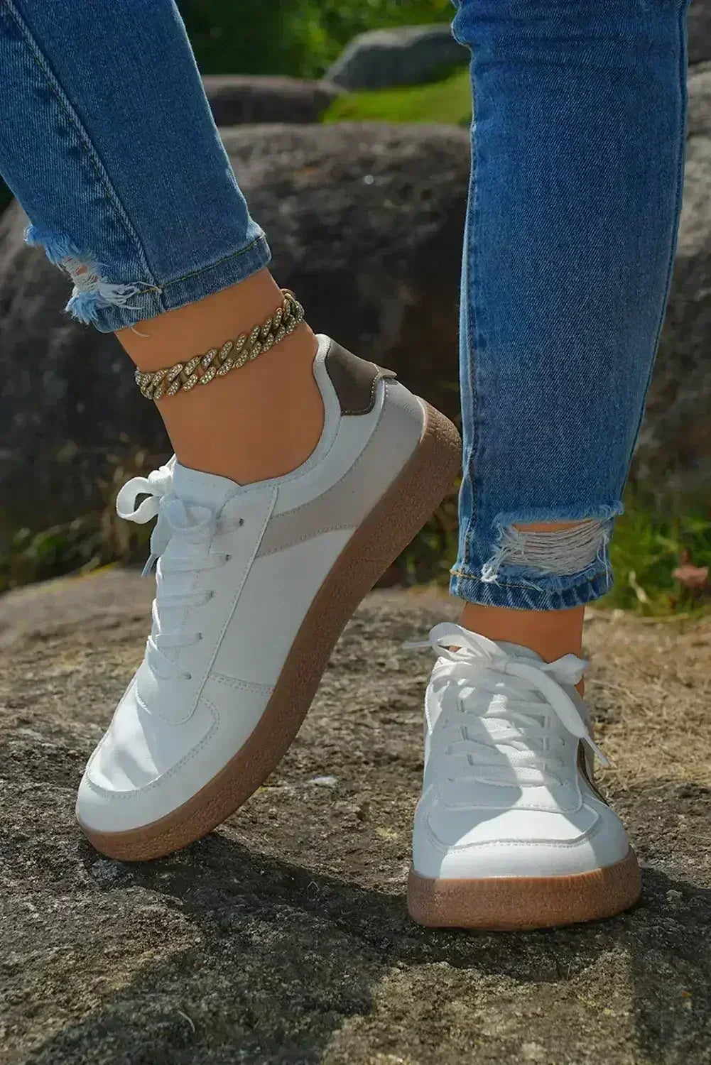 Leather Lace Up Sneaker