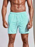 Mens Pinstriped Short
