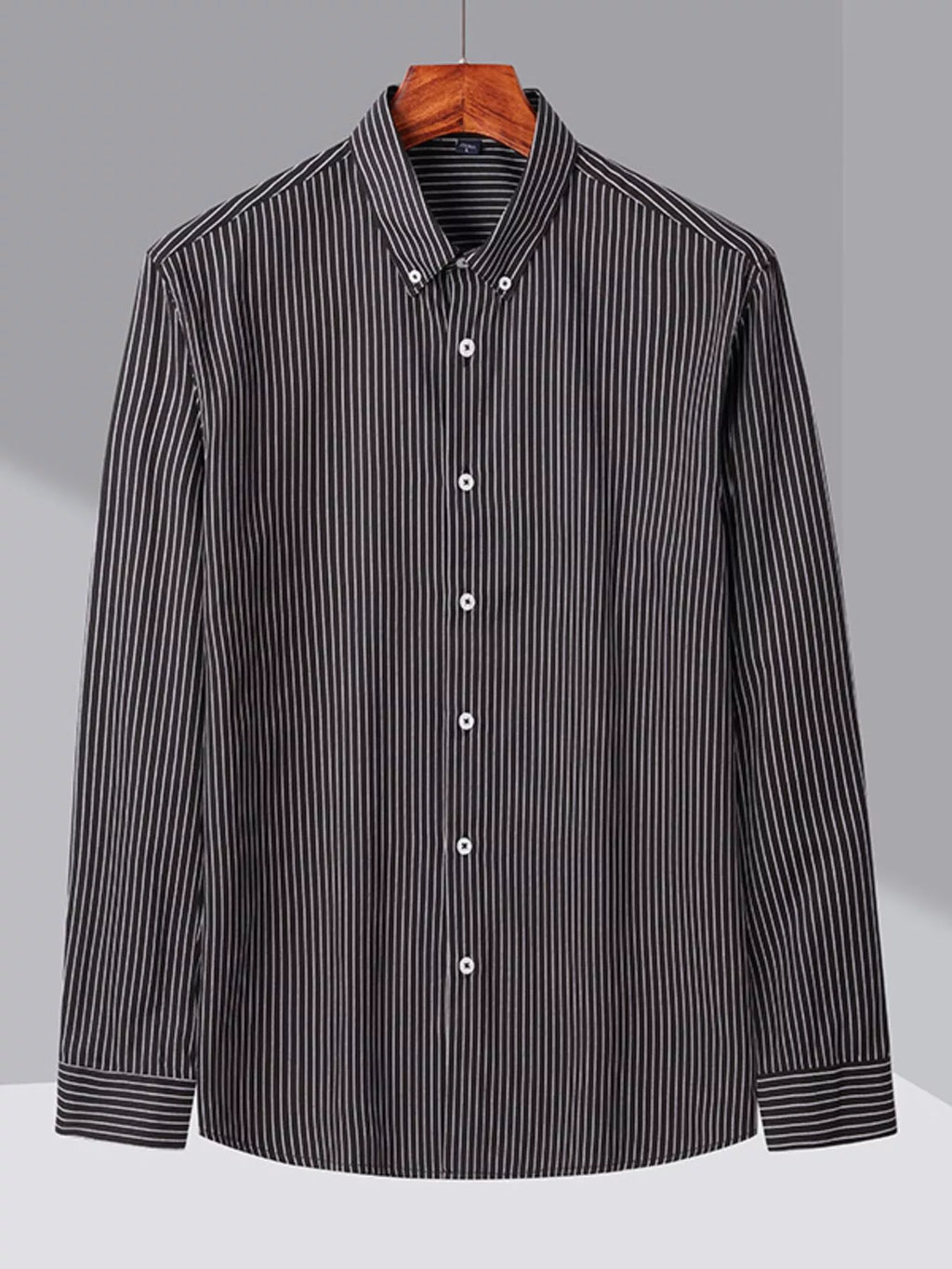 Mens Striped Oxford Shirt