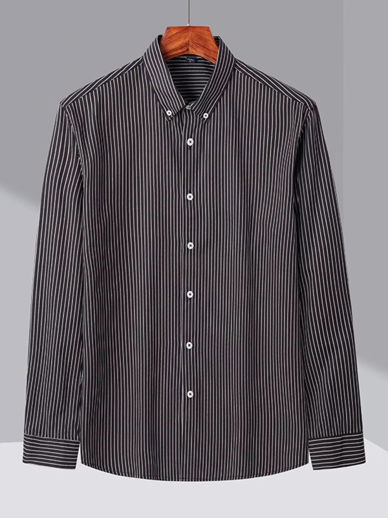Mens Striped Oxford Shirt