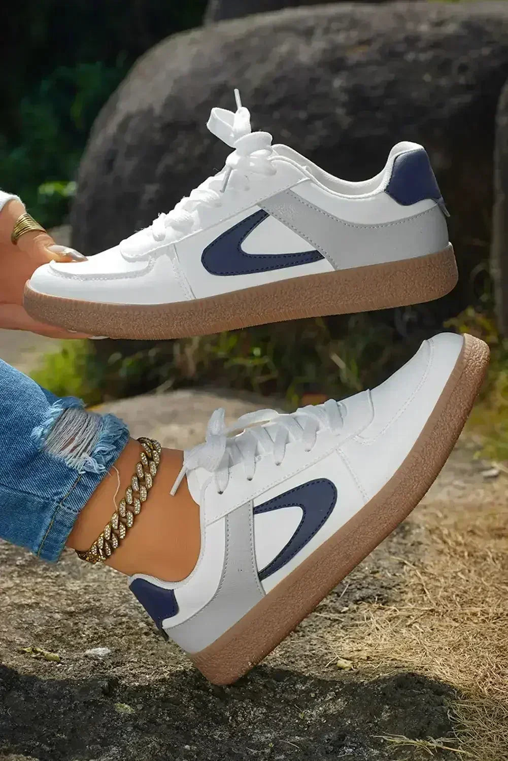 Leather Lace Up Sneaker