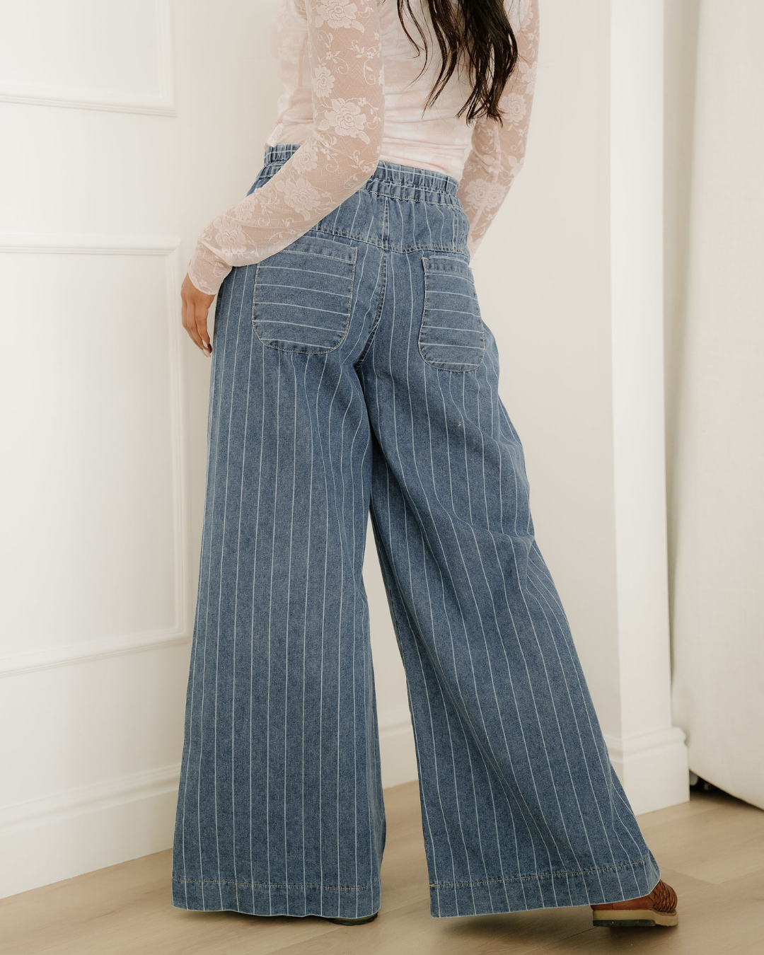 Pleated Drawstring Casual Pants
