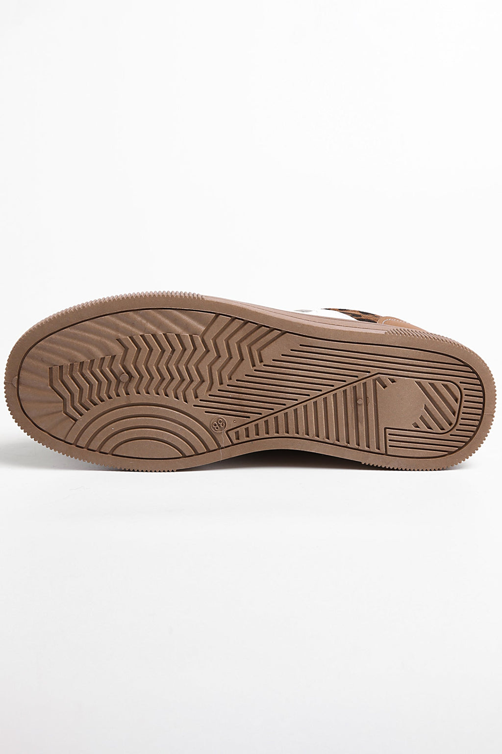 Womens Leather Patchwork Sneaker