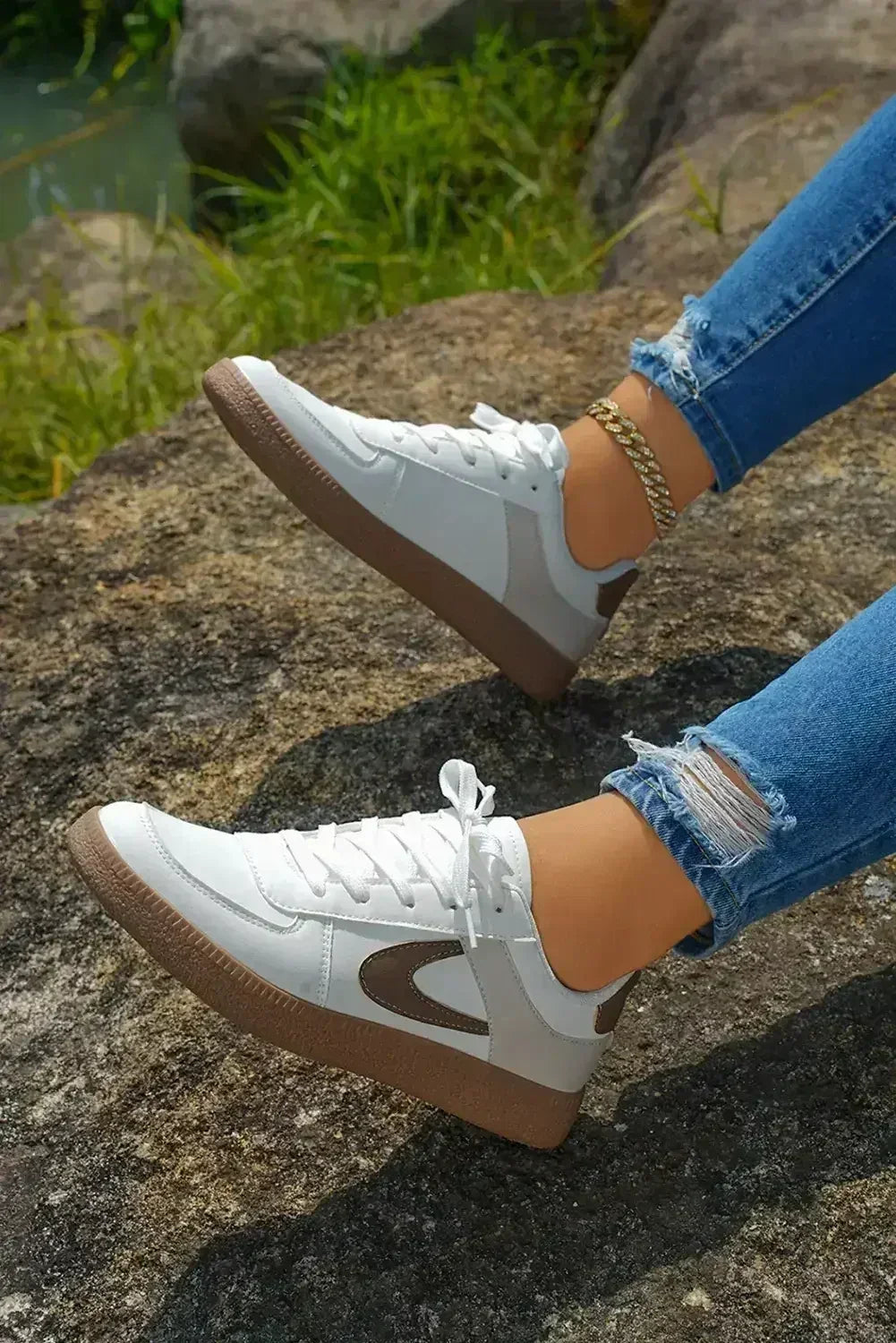 Leather Lace Up Sneaker