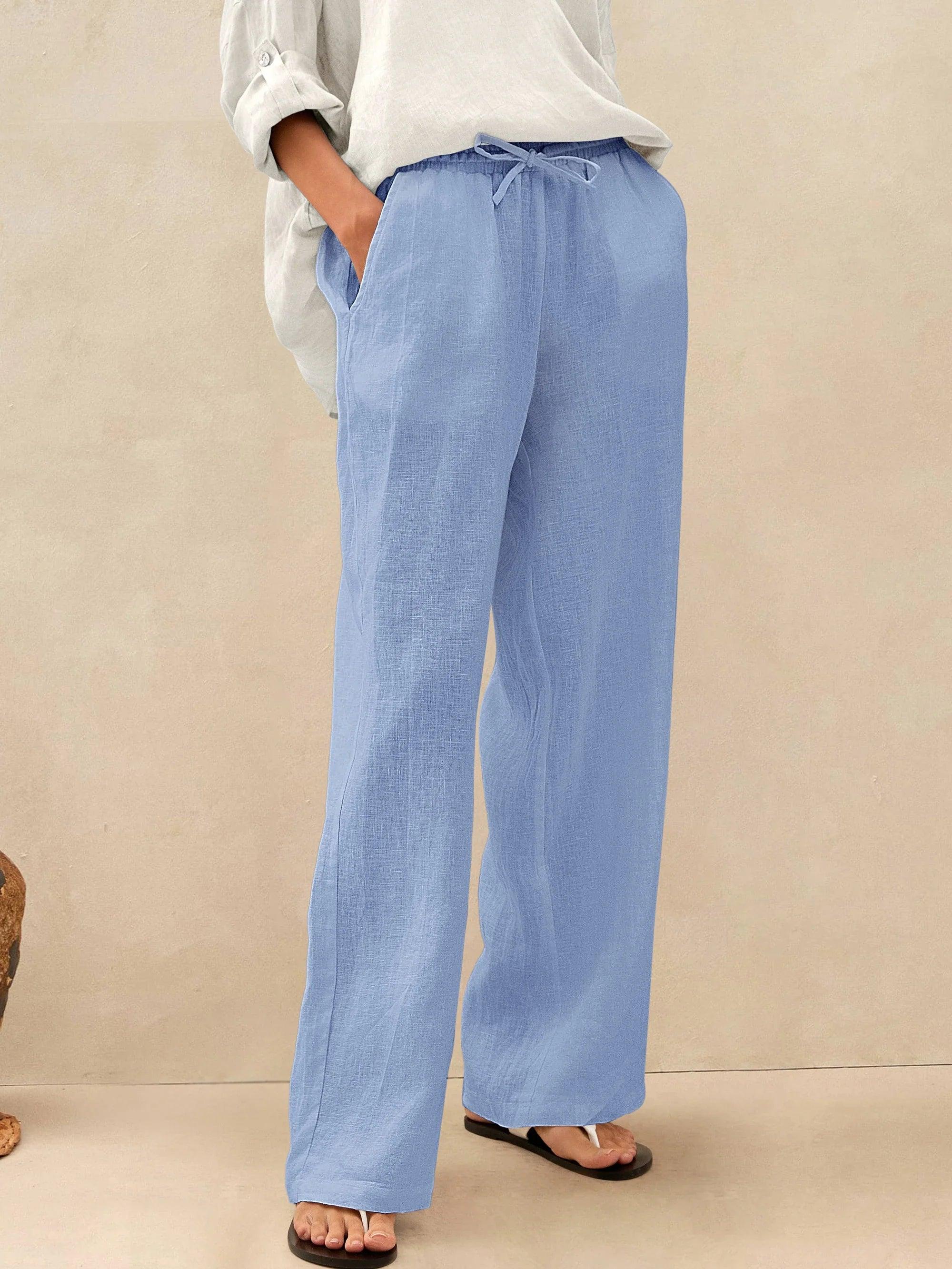 100% Linen Classic Pants