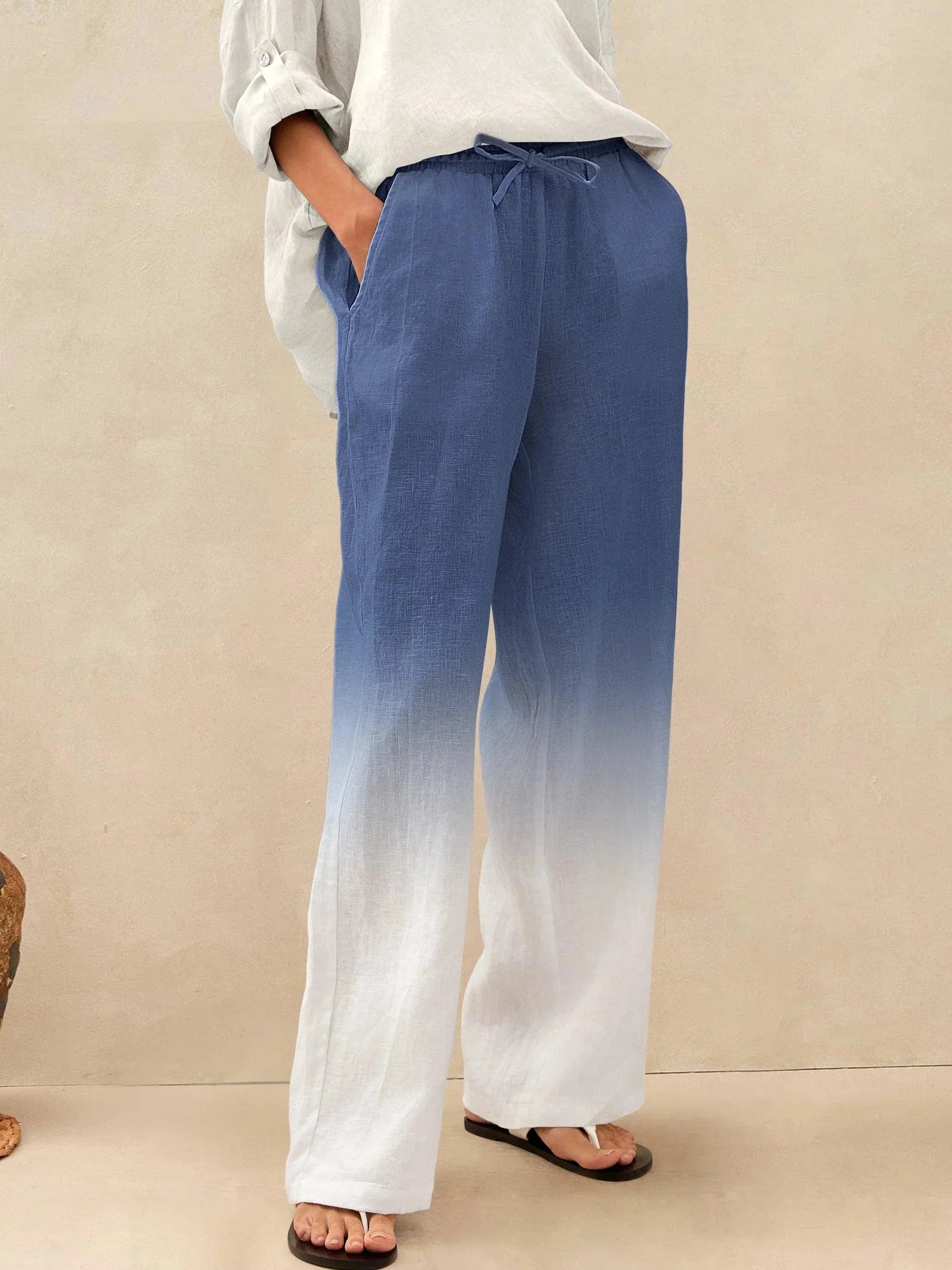 100% Linen Classic Pants