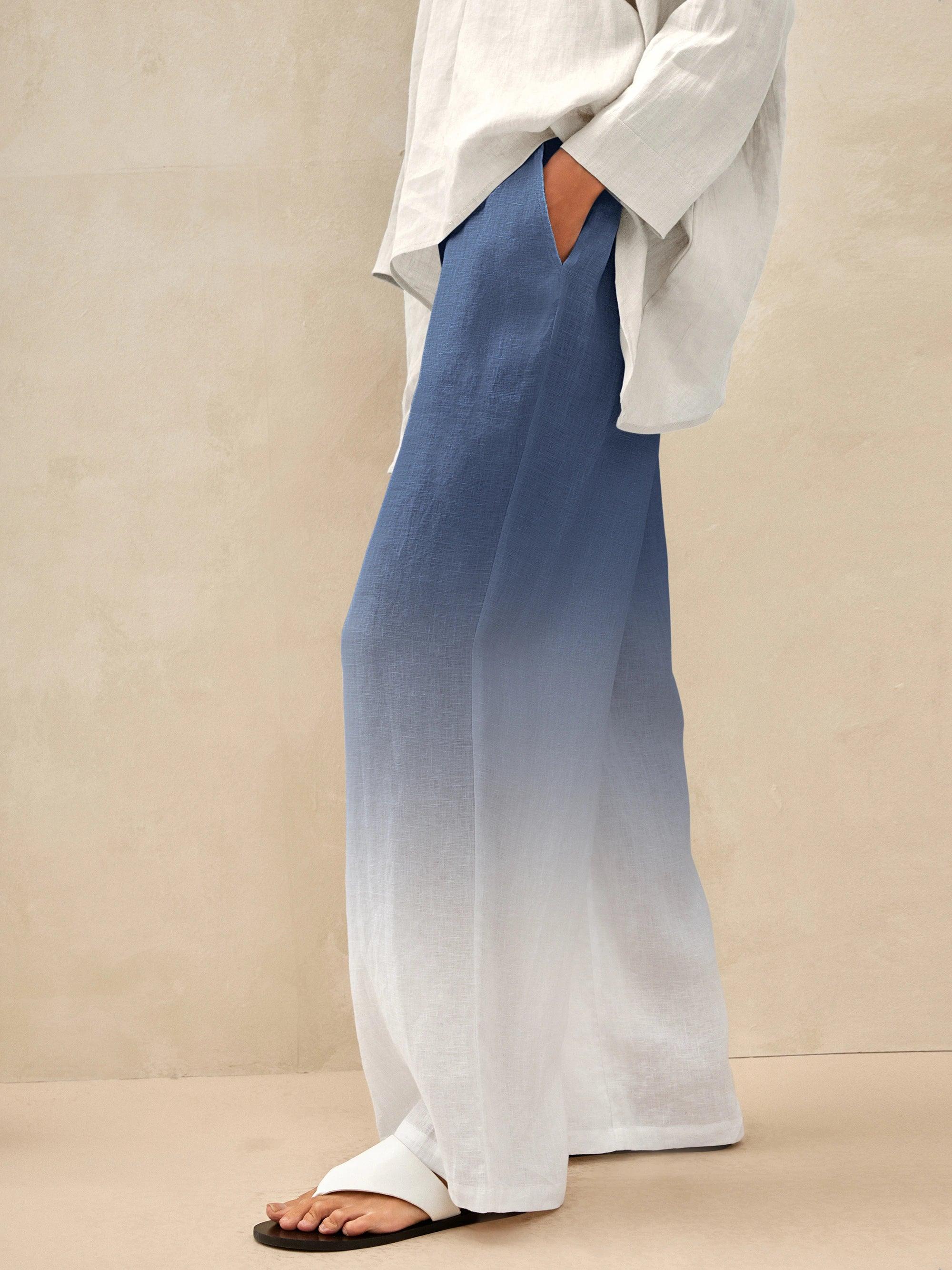 100% Linen Classic Pants