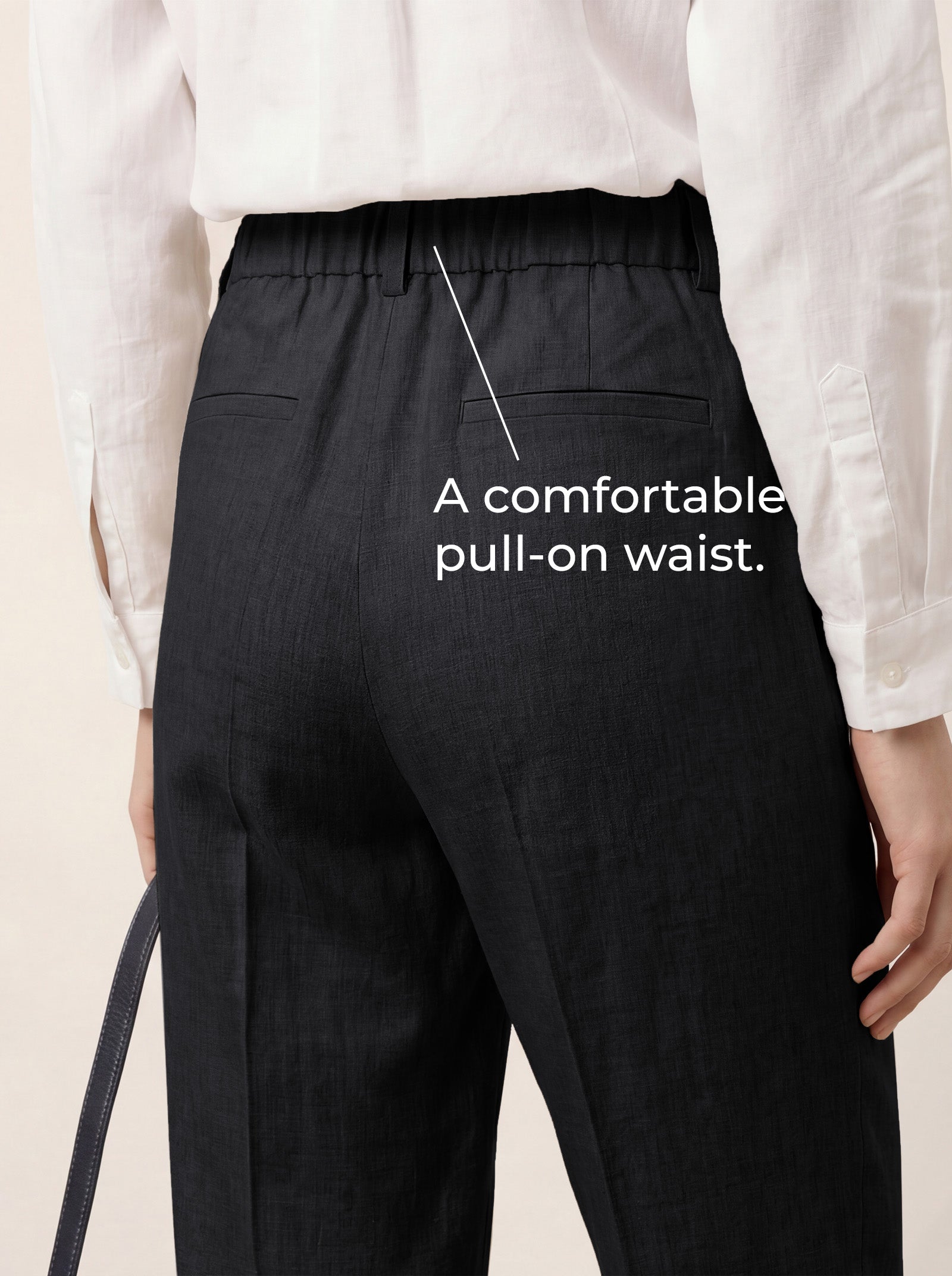 Linen Tailored Dress Pants