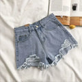 Womens Ripped Jean Short