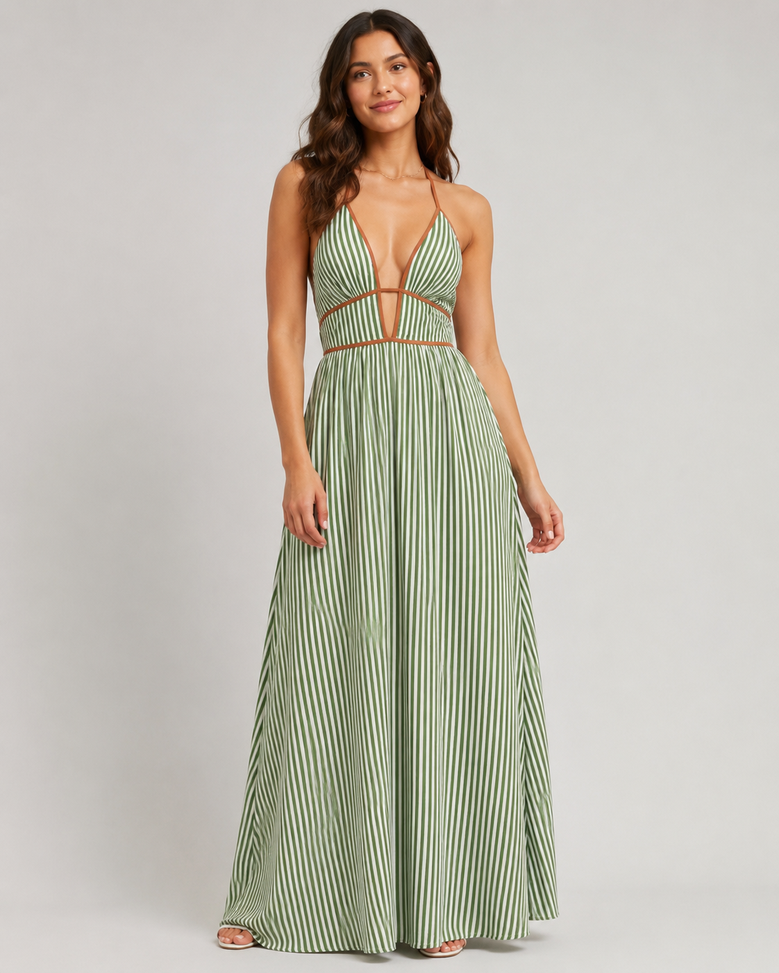 Striped Backless Sundress