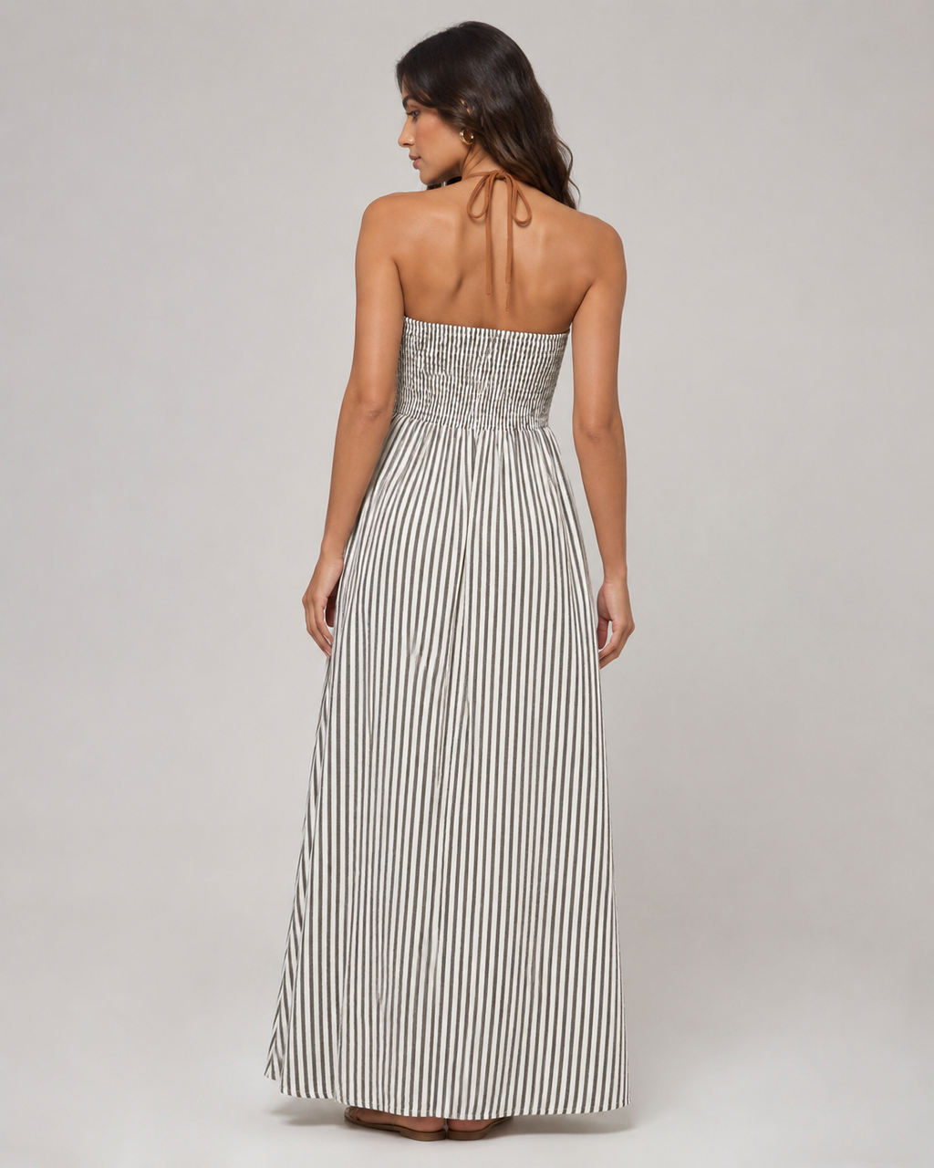Striped Backless Sundress