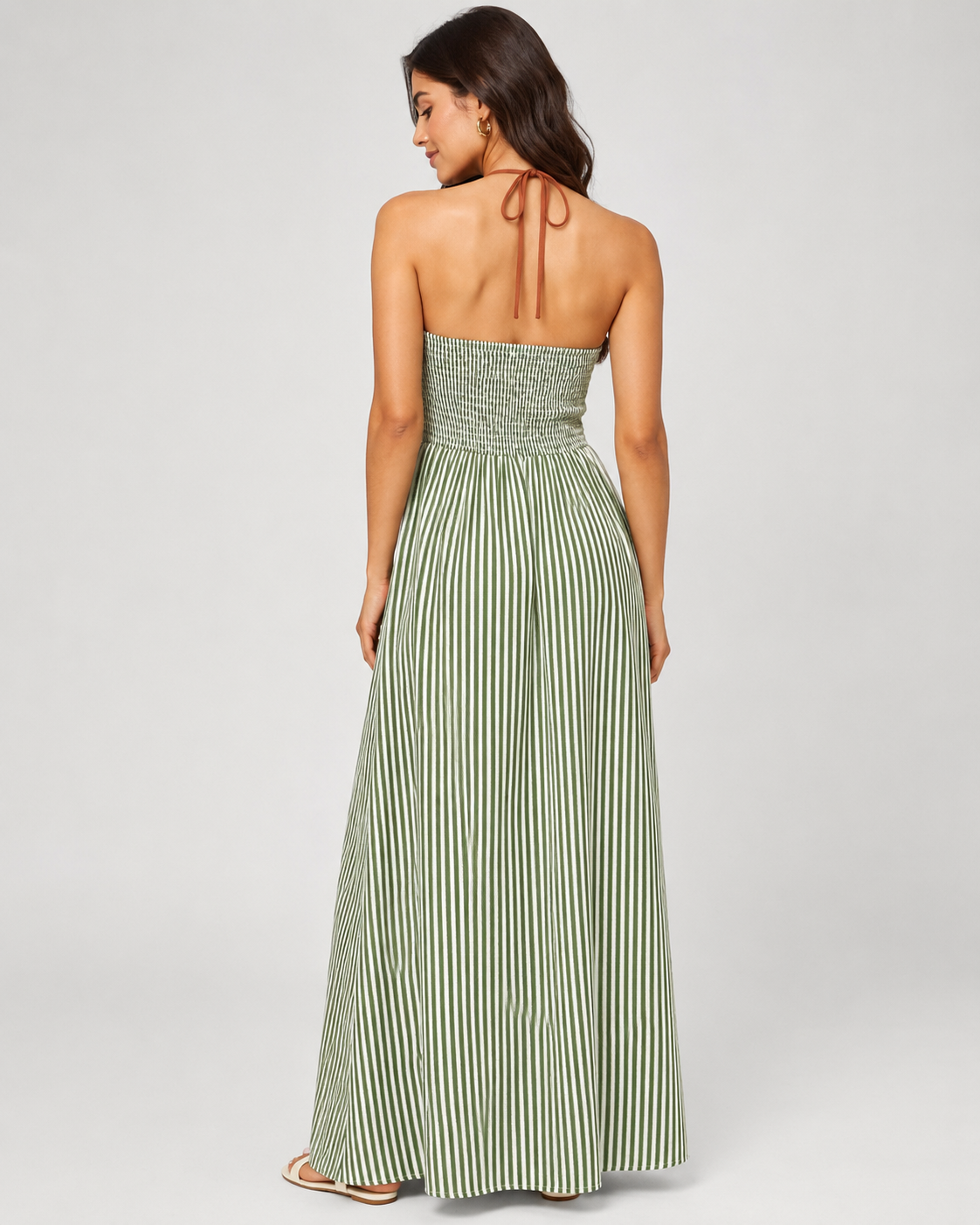 Striped Backless Sundress