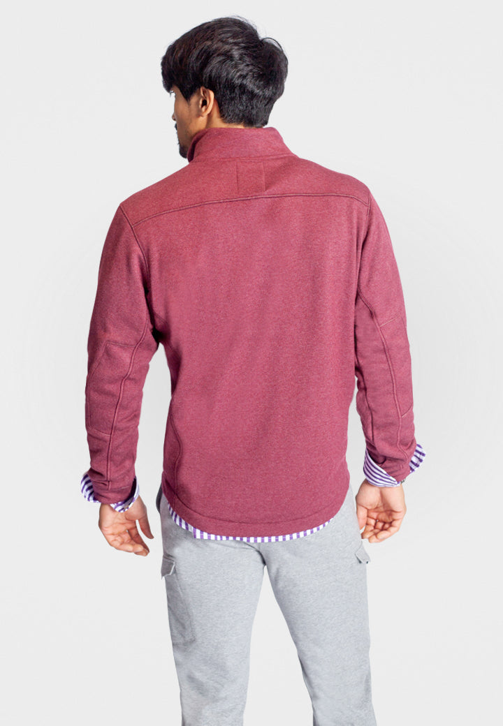 Mens Quarterzip - Wine