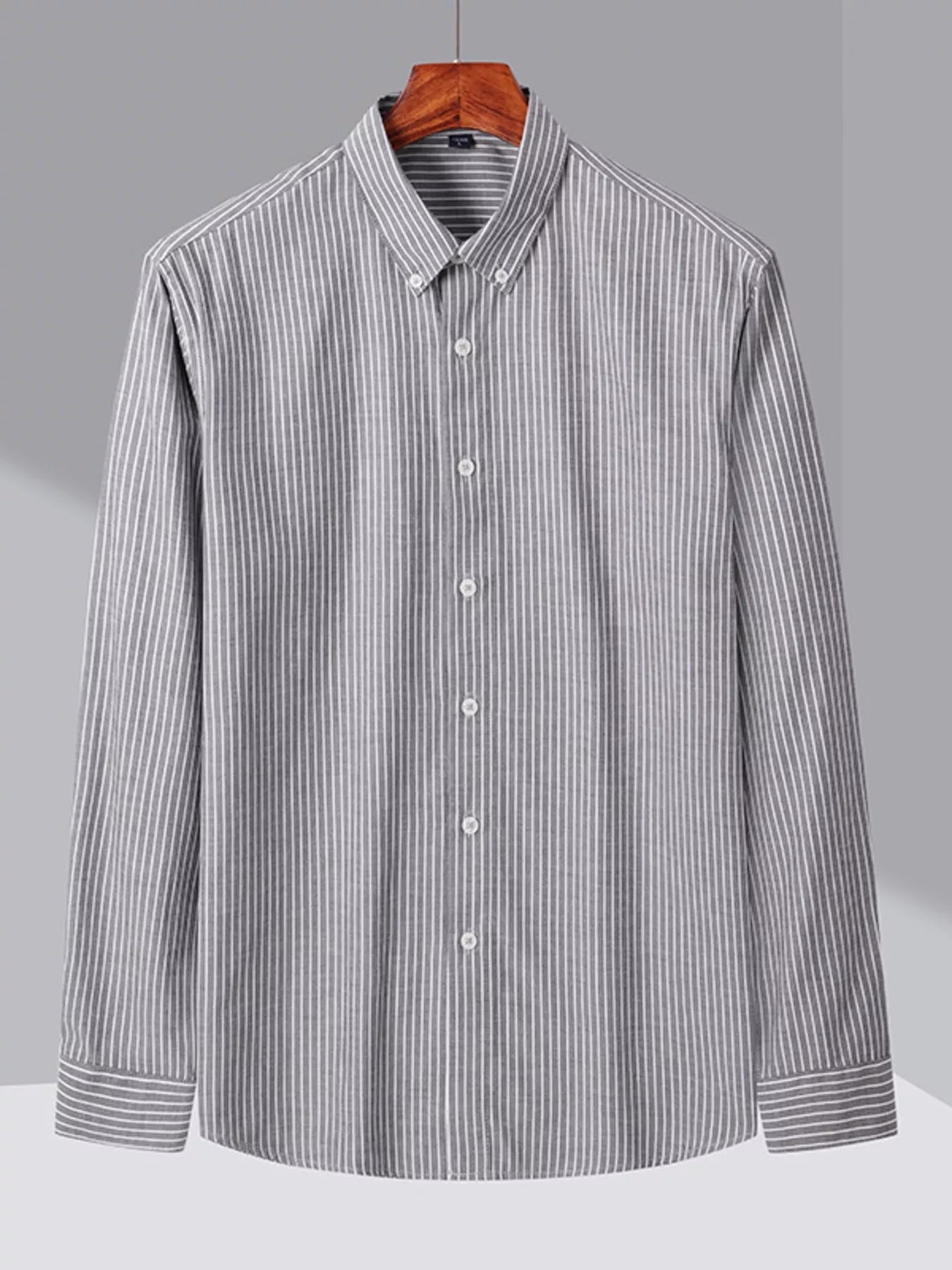 Mens Striped Oxford Shirt