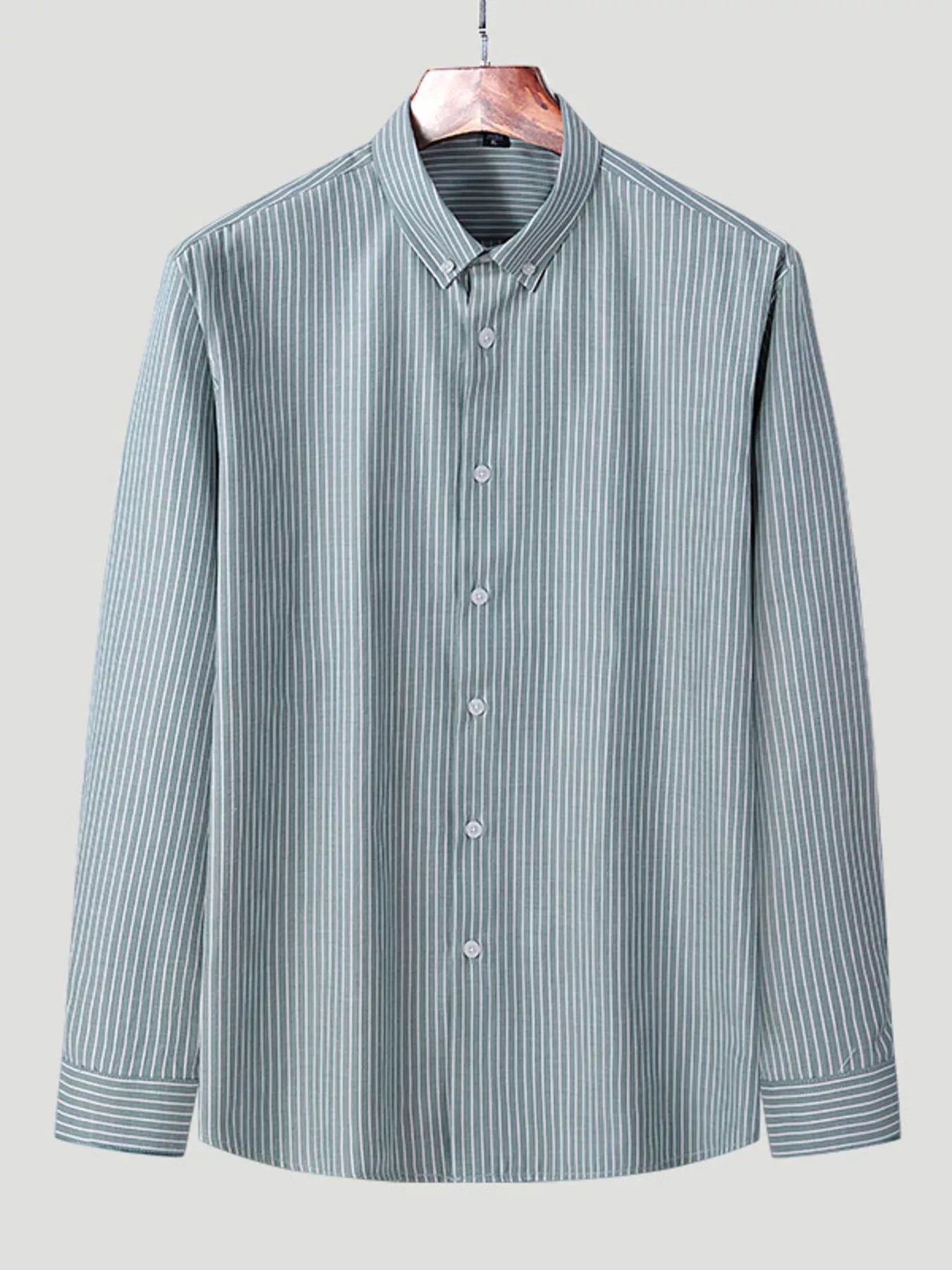Mens Striped Oxford Shirt