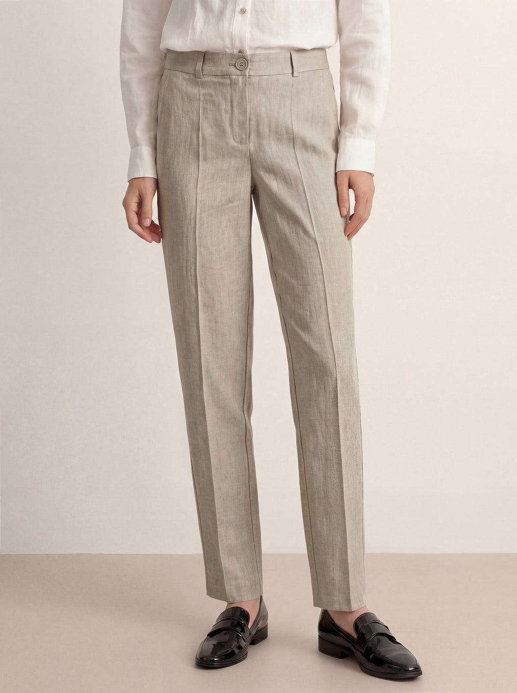 Linen Tailored Dress Pants
