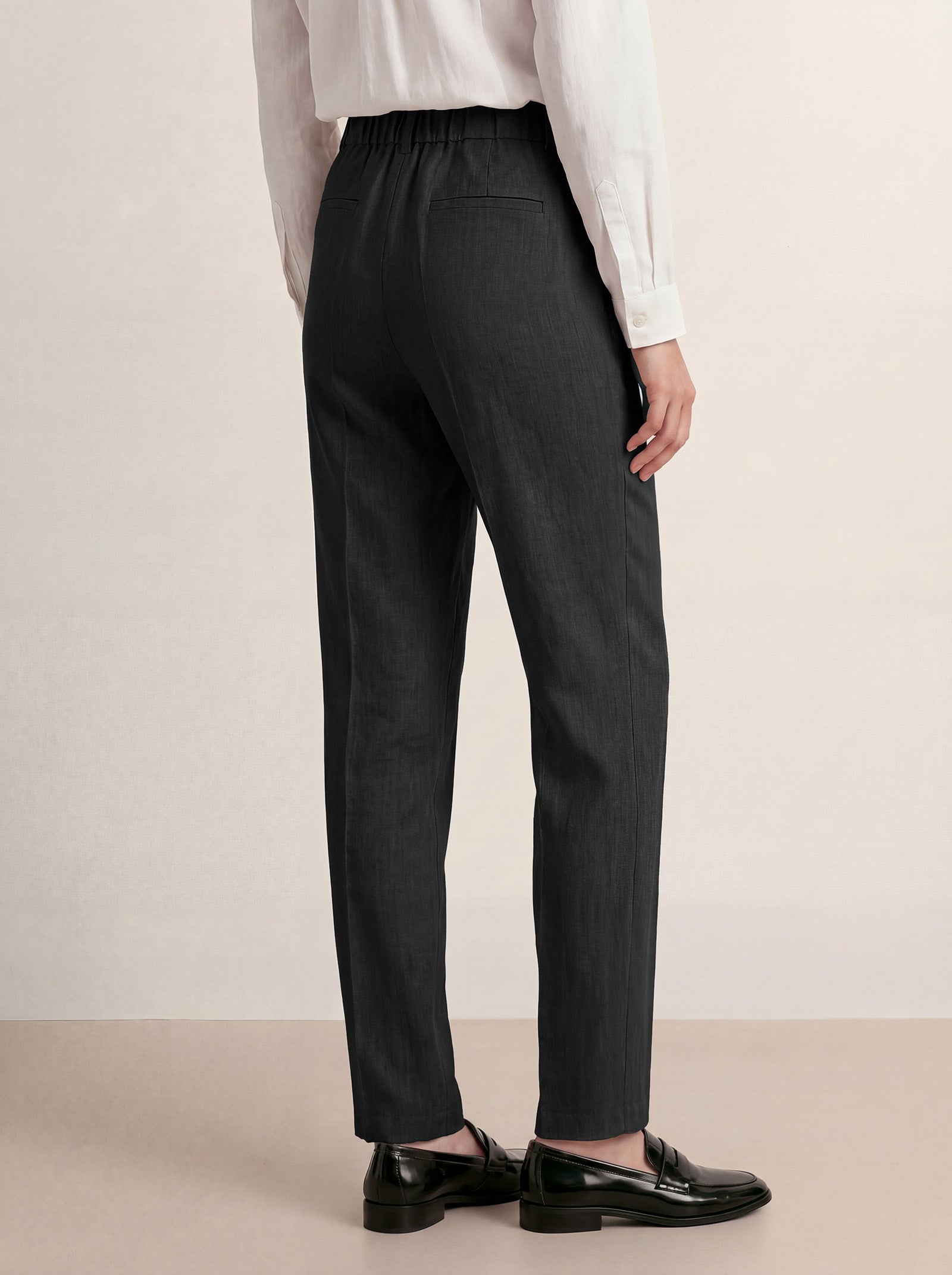 Linen Tailored Dress Pants