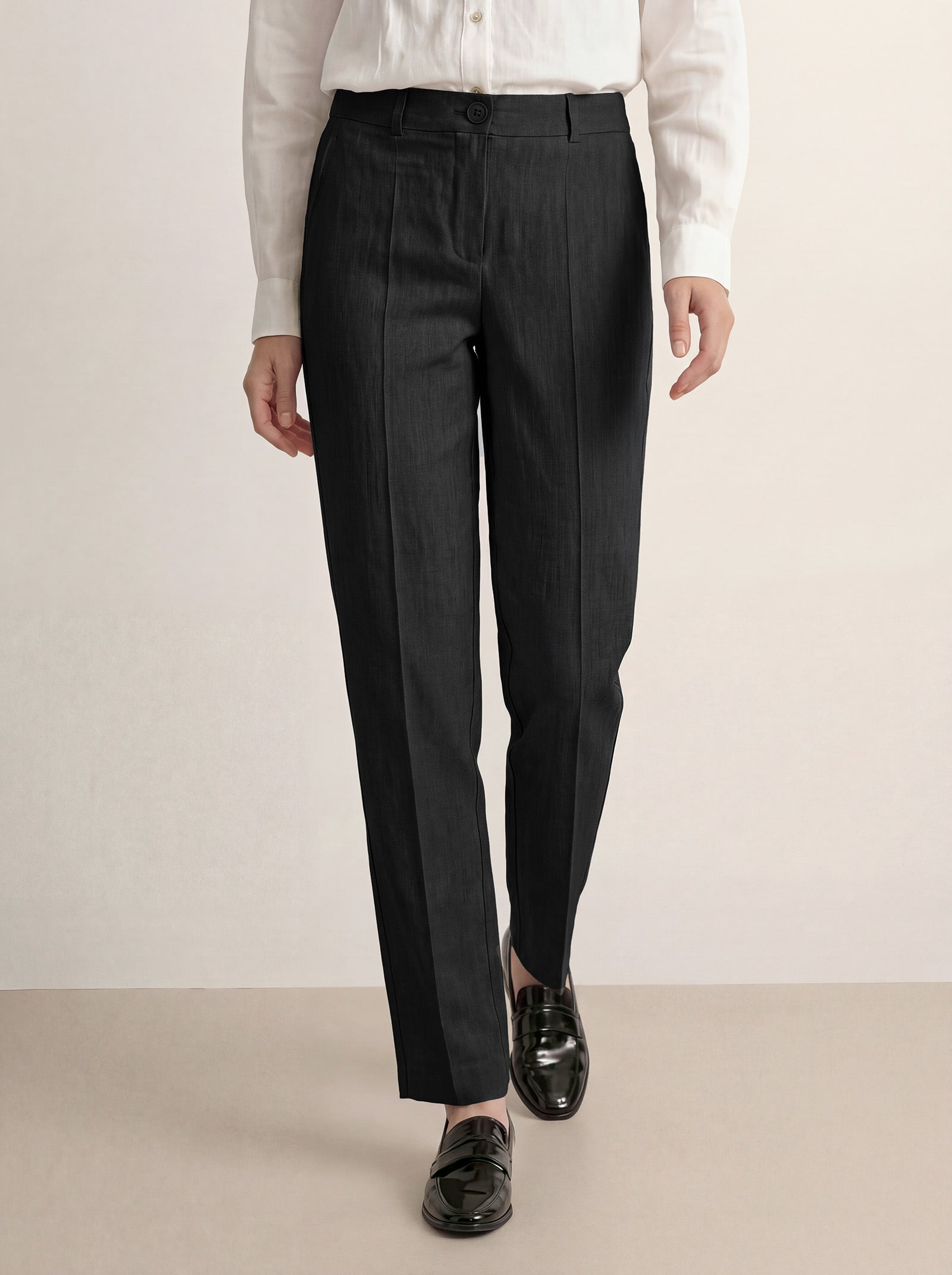 Linen Tailored Dress Pants