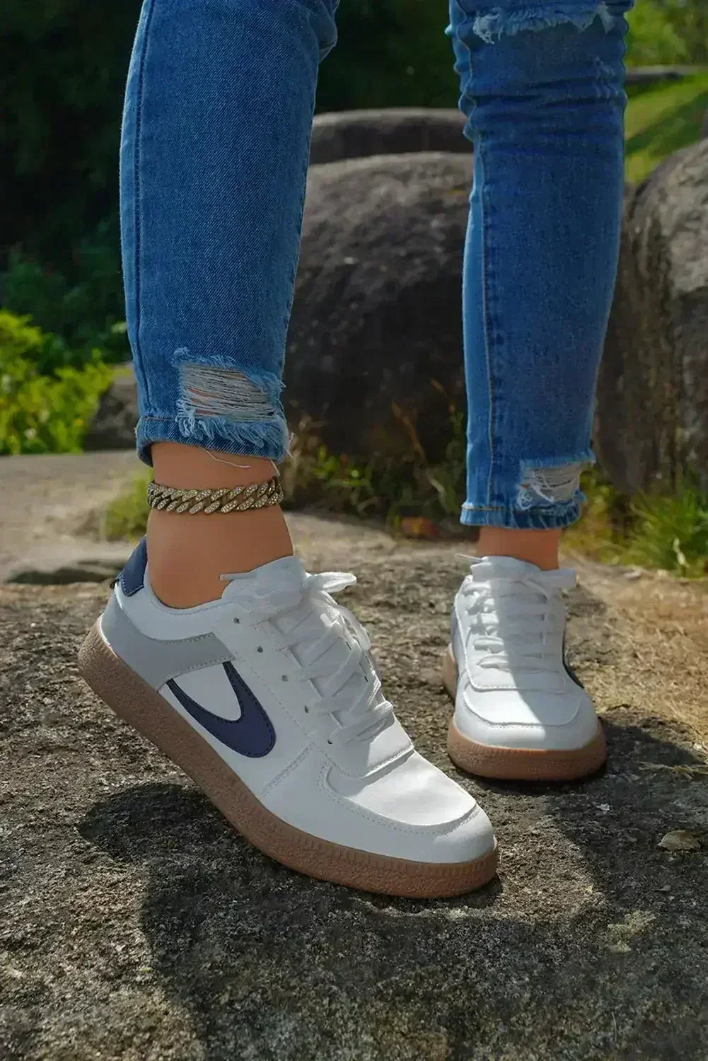 Leather Lace Up Sneaker