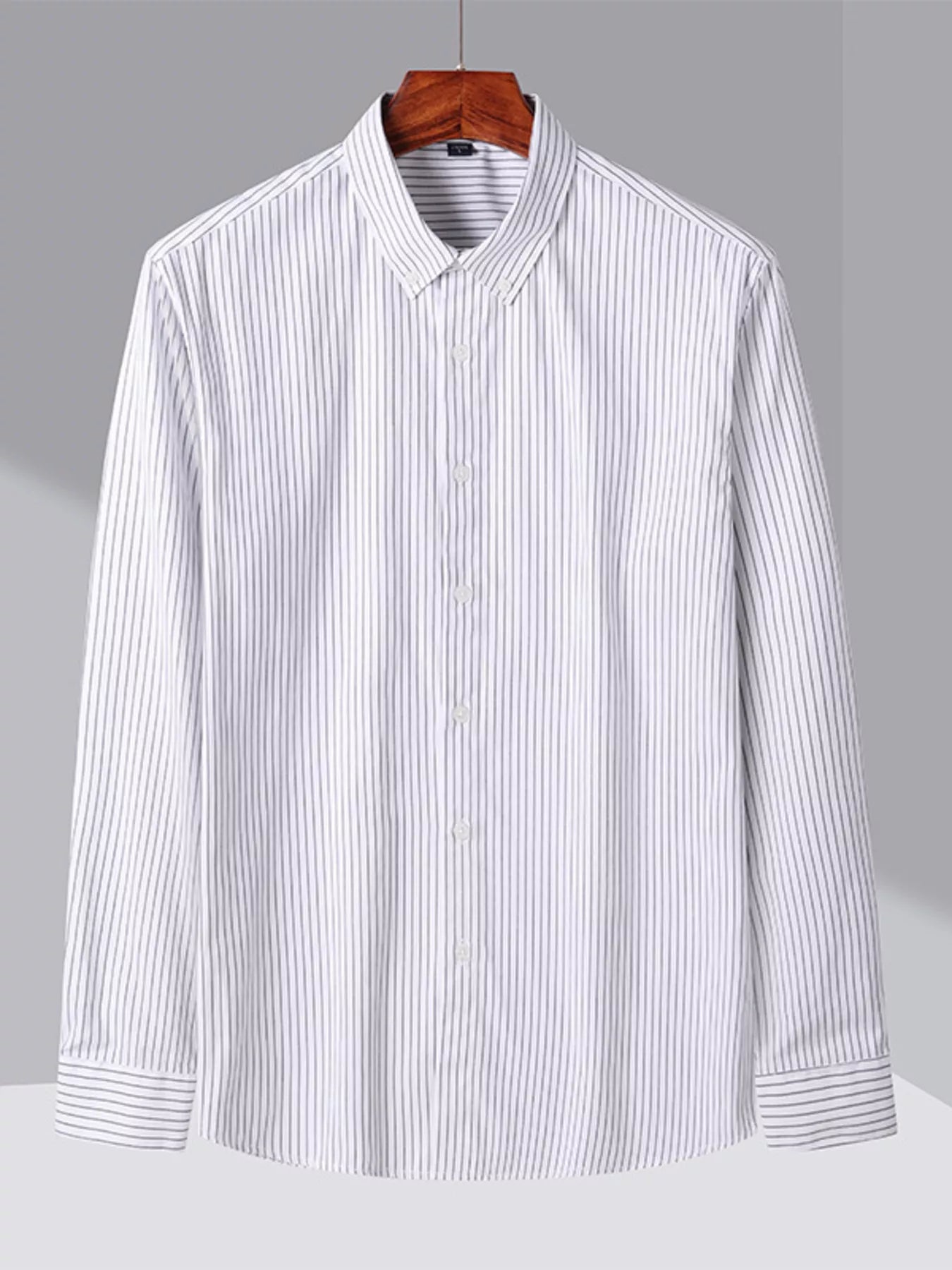 Mens Striped Oxford Shirt