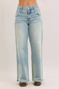 Womens High Waist Collar Jean